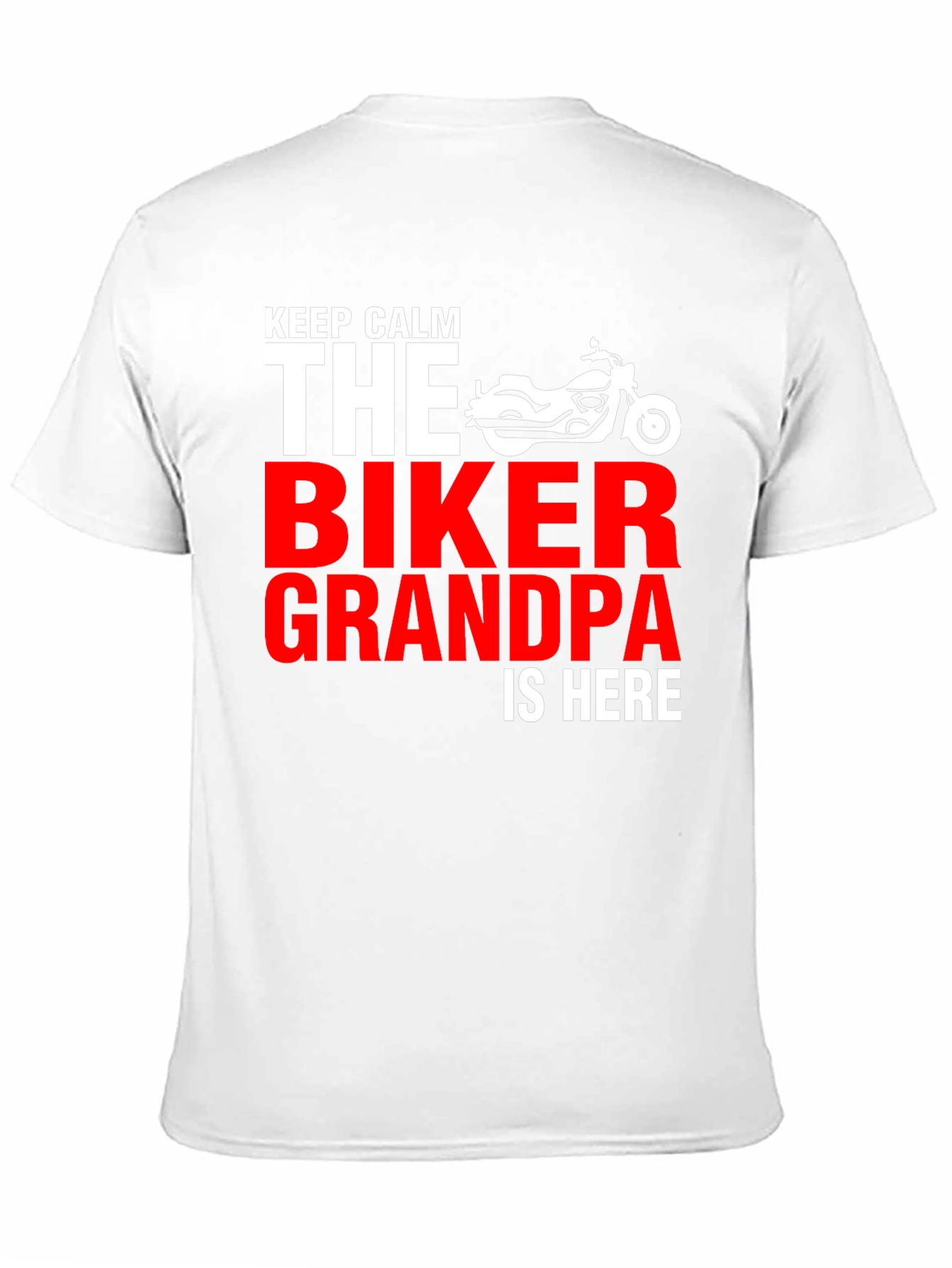 Biker Grandpa T-Shirt - Keep Calm Motorcycle Tee