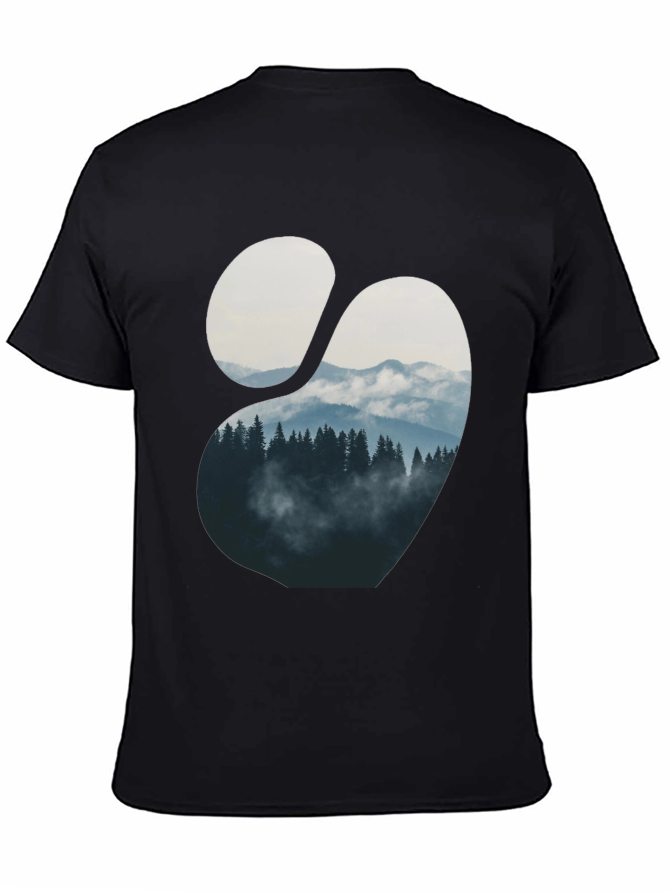 Mountain View Graphic Tee - Mens Black T-Shirt