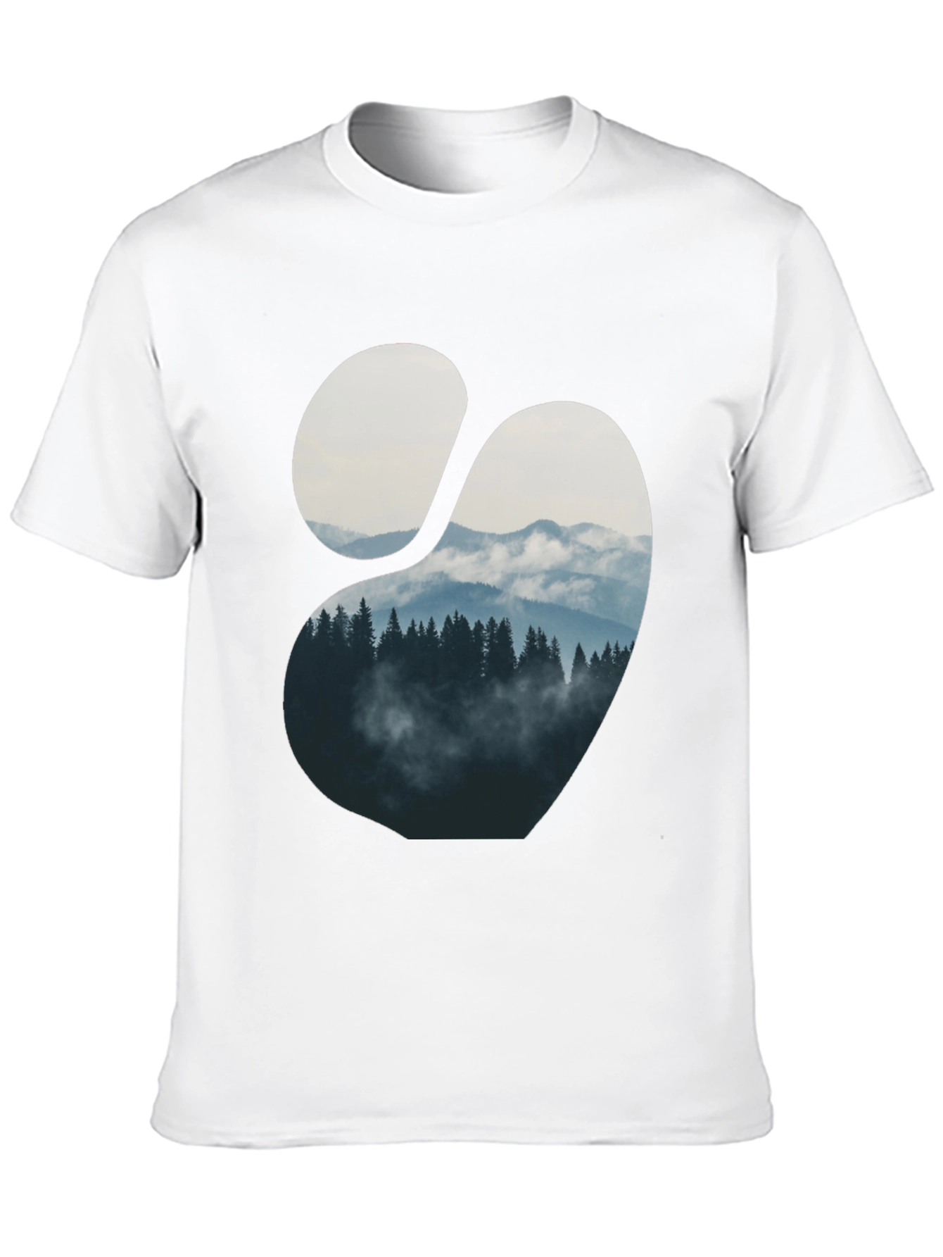 Mountain View Graphic Tee - Mens Black T-Shirt