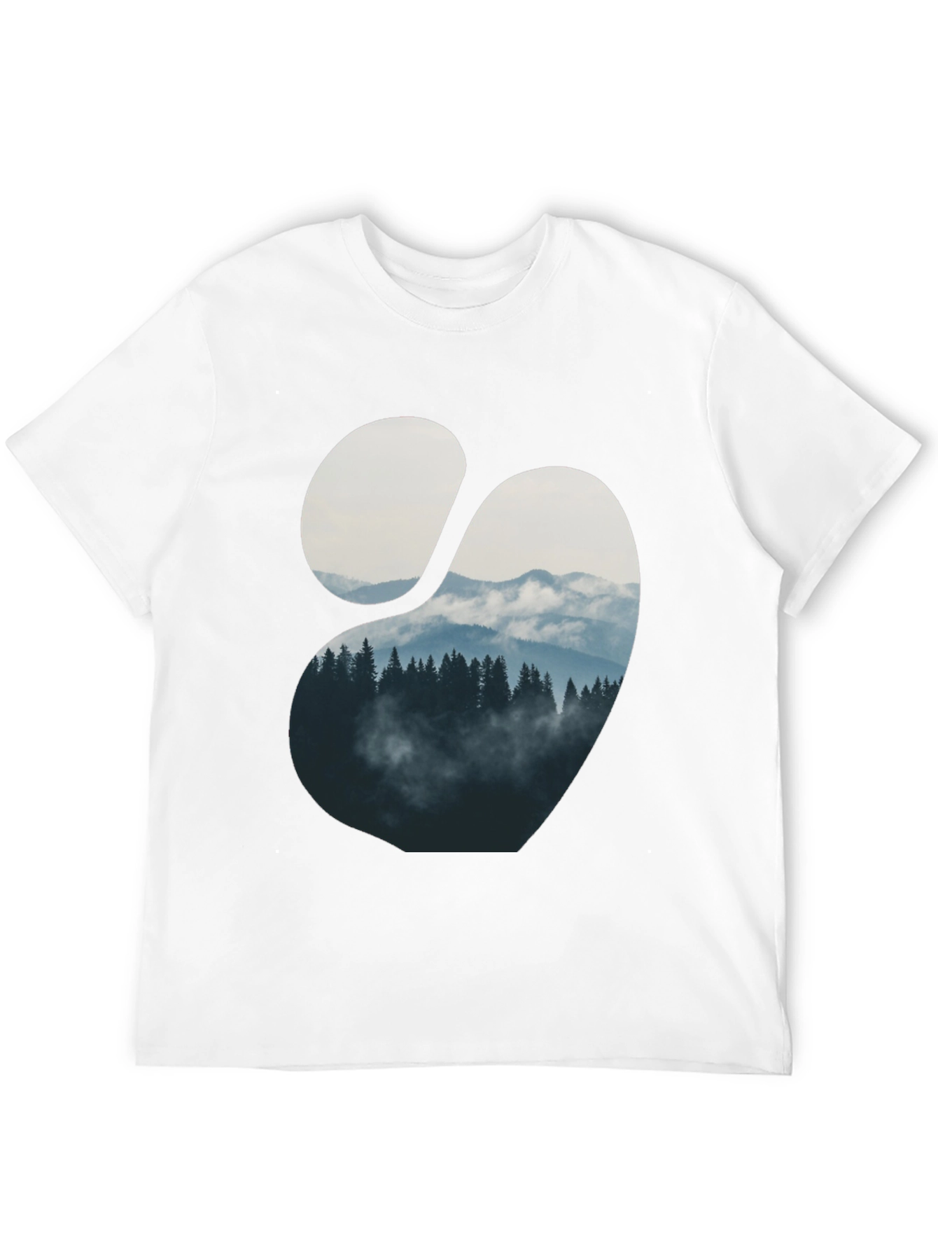 Mountain View Graphic Tee - Mens Black T-Shirt