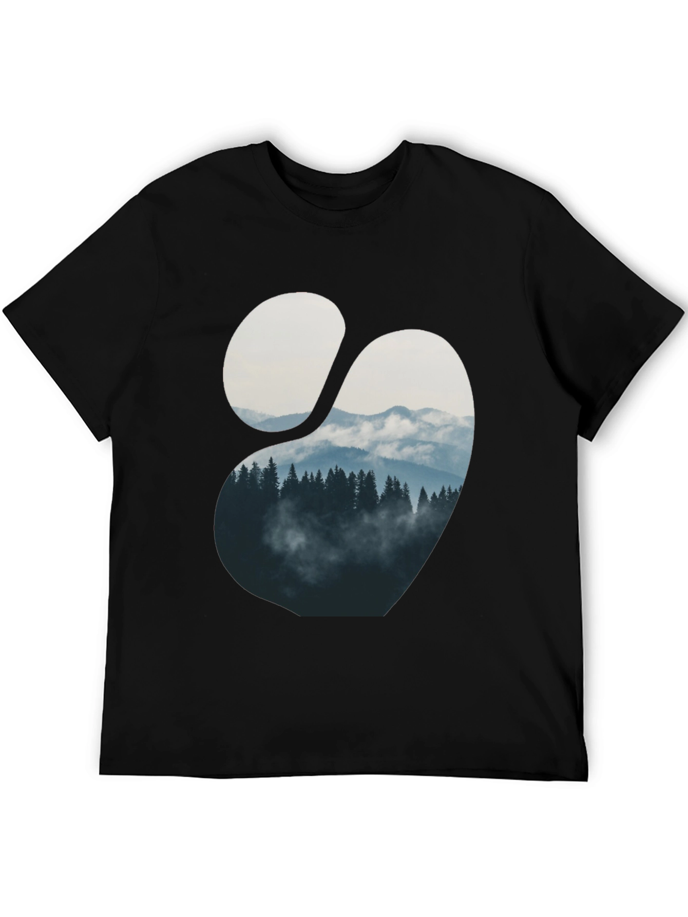 Mountain View Graphic Tee - Mens Black T-Shirt