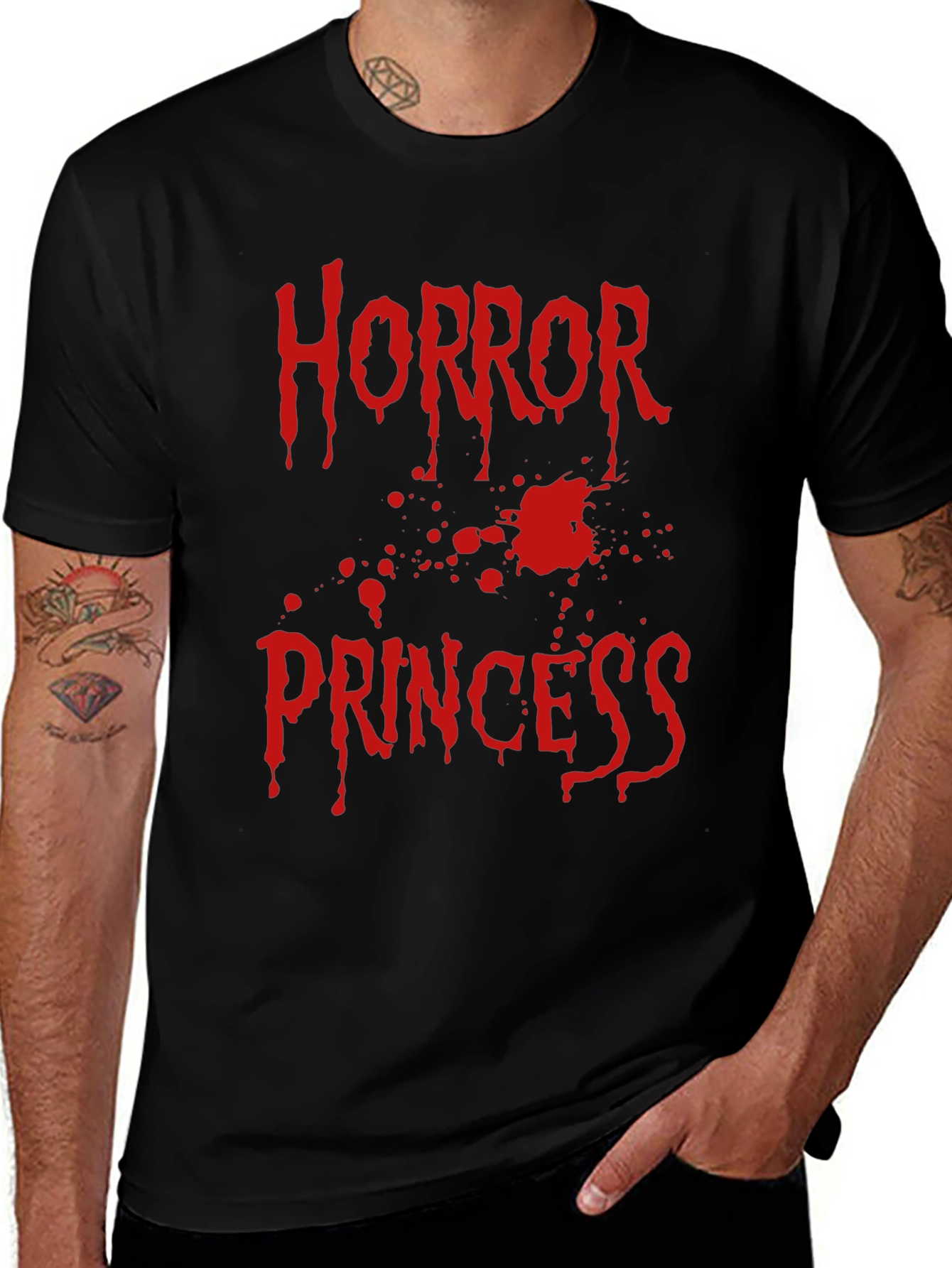 Horror Princess Graphic Tee - Spooky Fashion