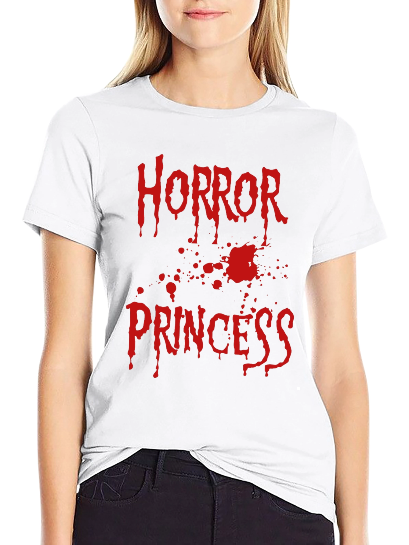 Horror Princess Graphic Tee - Spooky Fashion