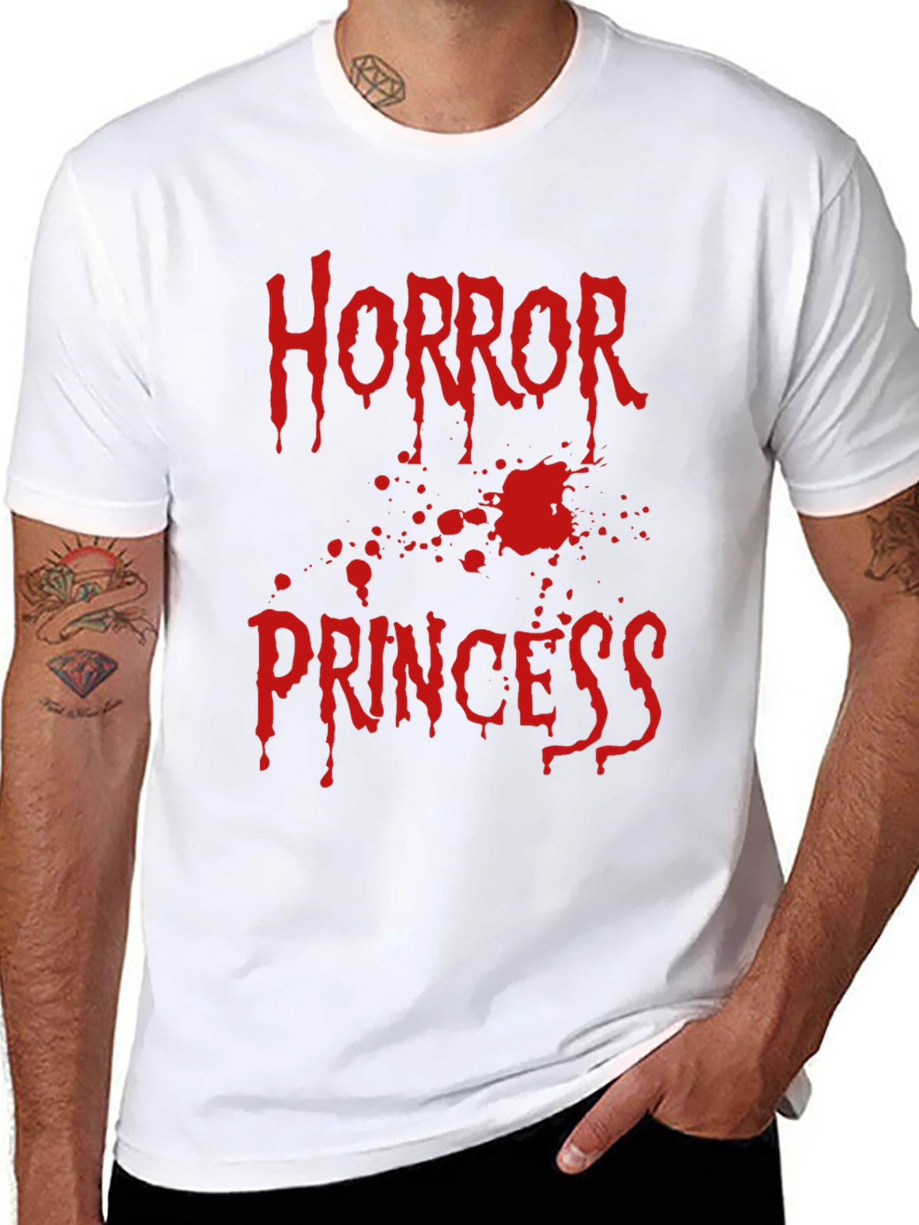 Horror Princess Graphic Tee - Spooky Fashion