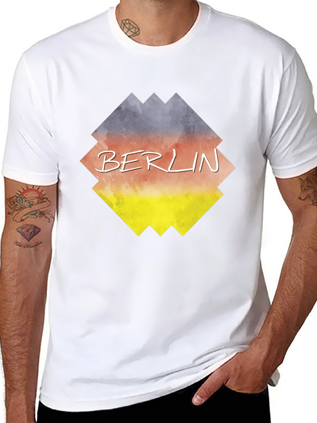 Berlin Geometric T-Shirt - Unique Graphic Tee