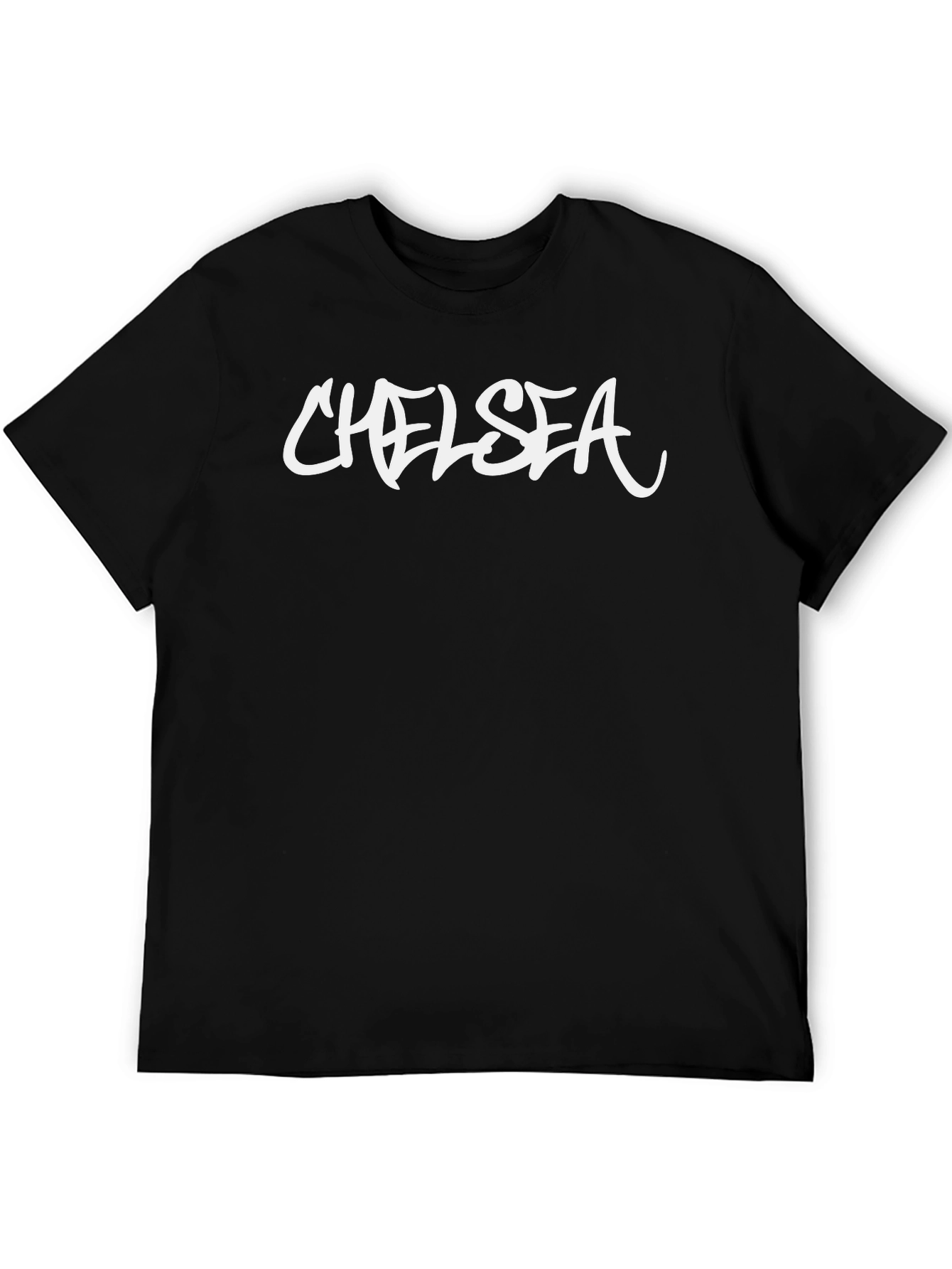 Chelsea Graphic Tee - Black Crewneck T-Shirt