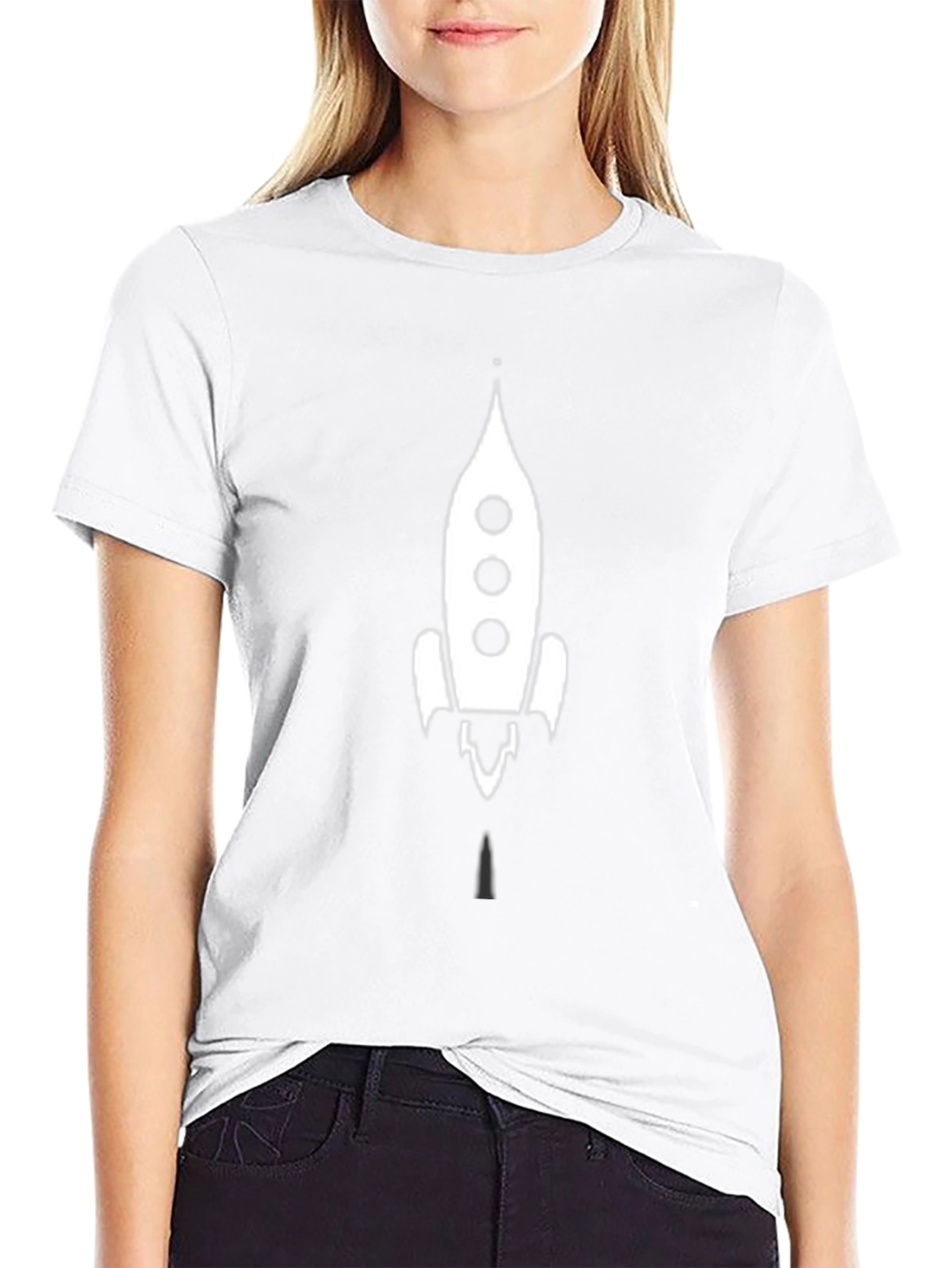 Rocket Graphic T-Shirt - Classic Black Tee