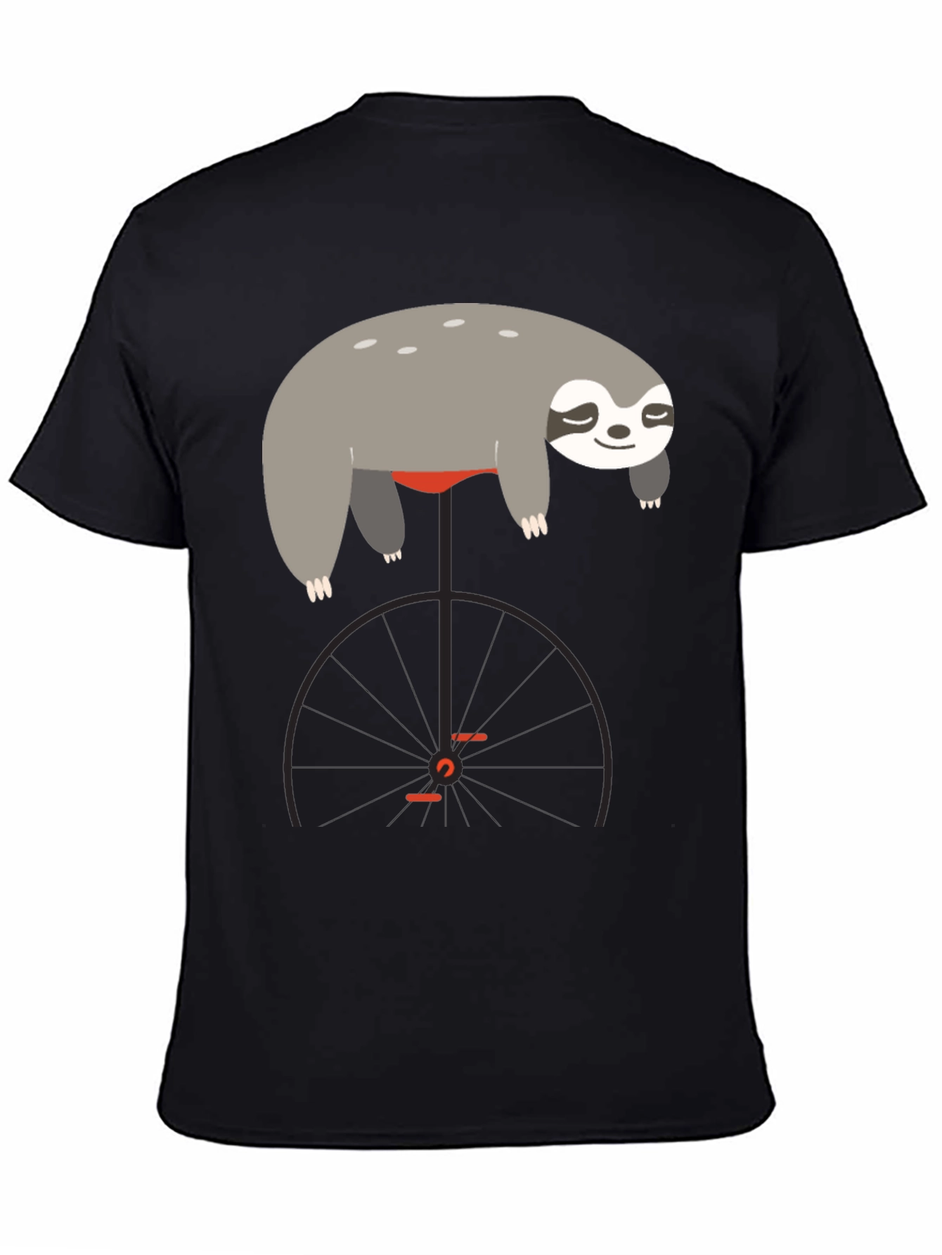 Sloth on Unicycle Graphic T-Shirt