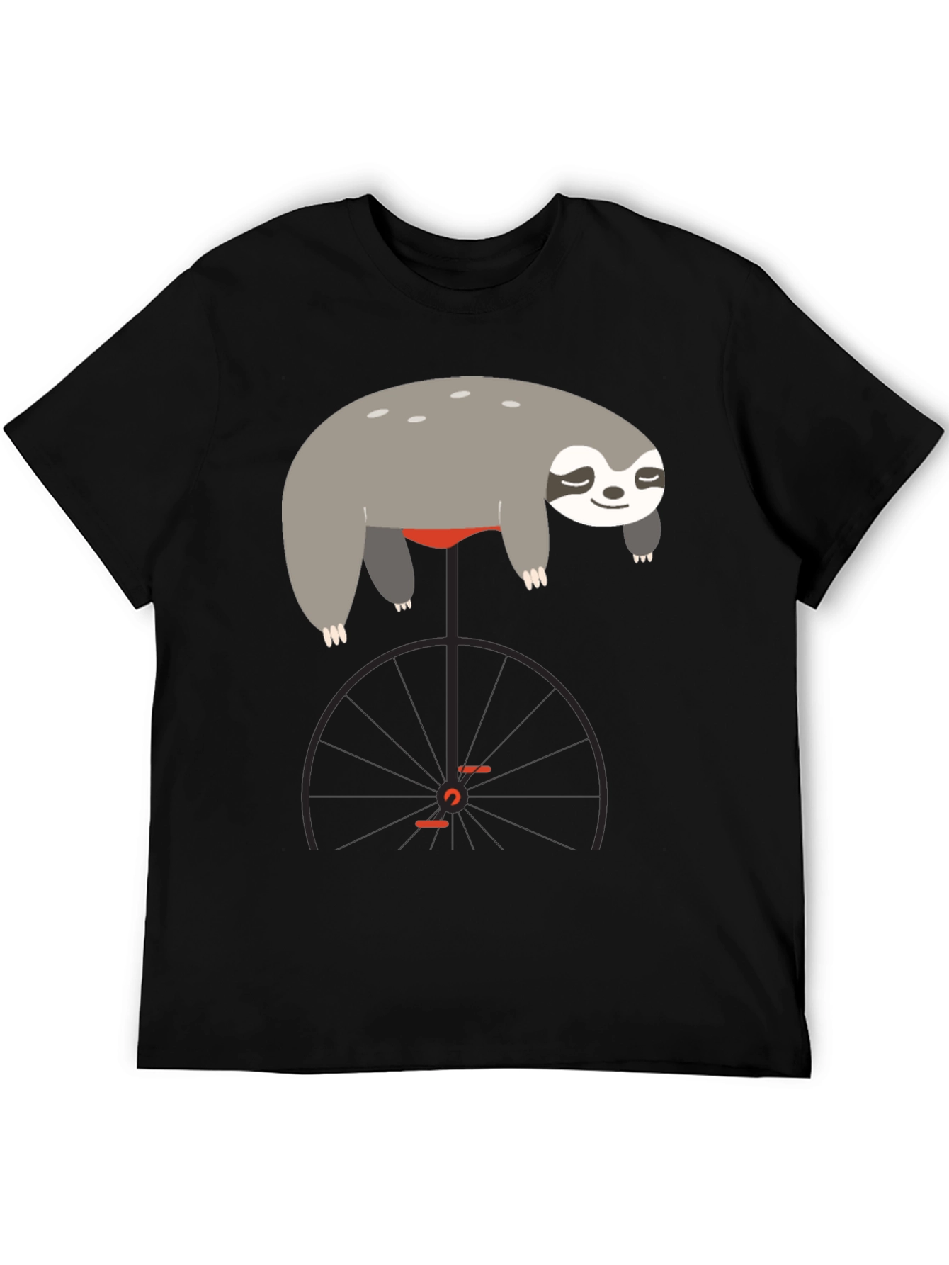 Sloth on Unicycle Graphic T-Shirt