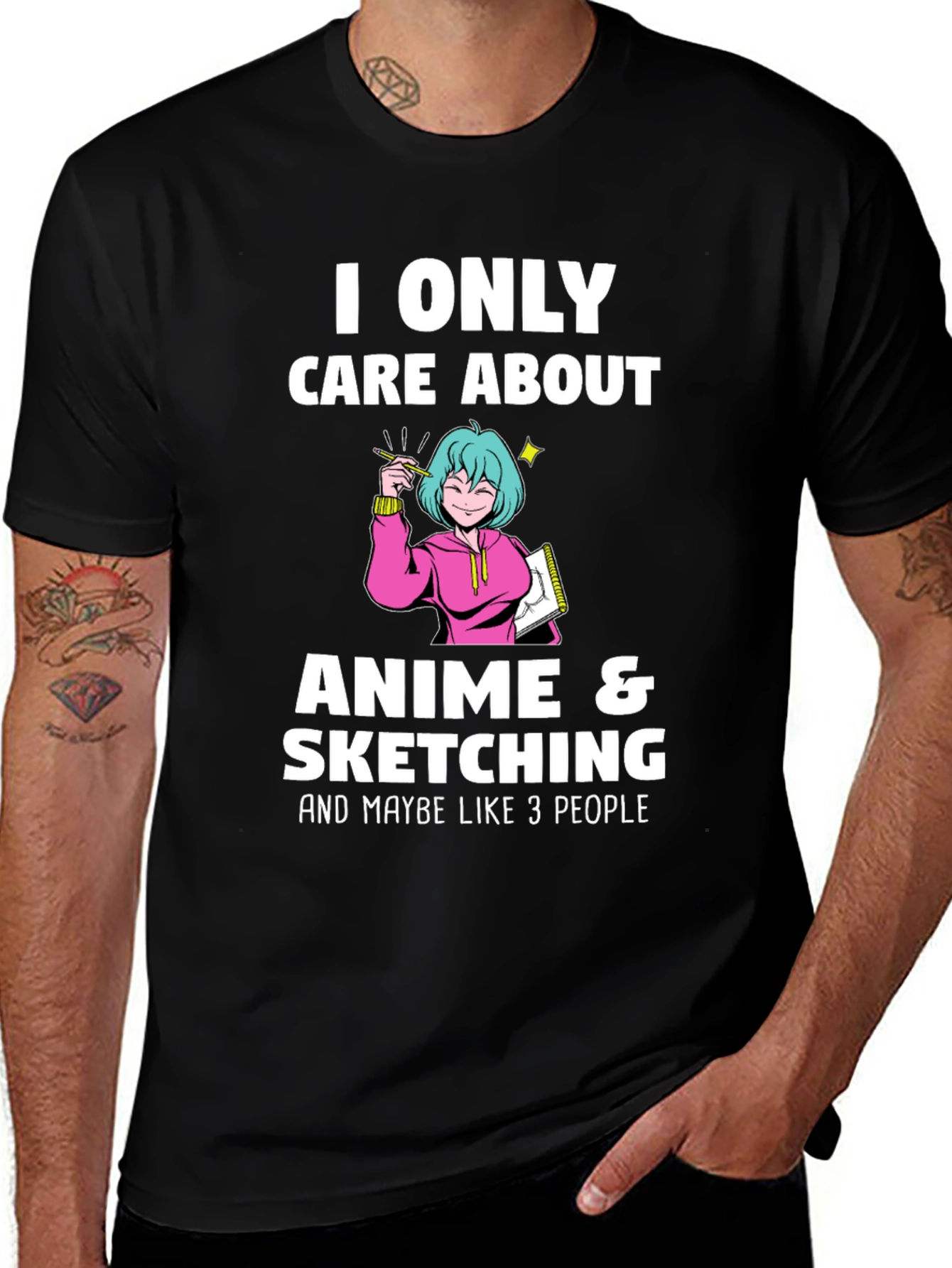 Anime & Sketching Graphic Tee