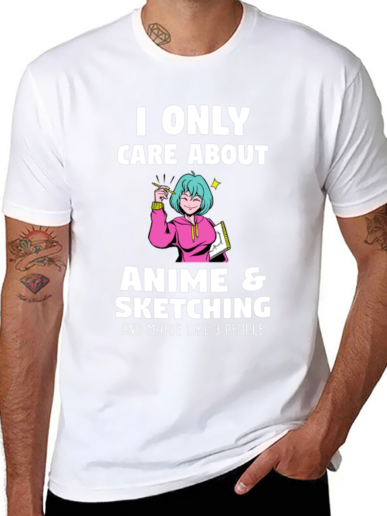 Anime & Sketching Graphic Tee