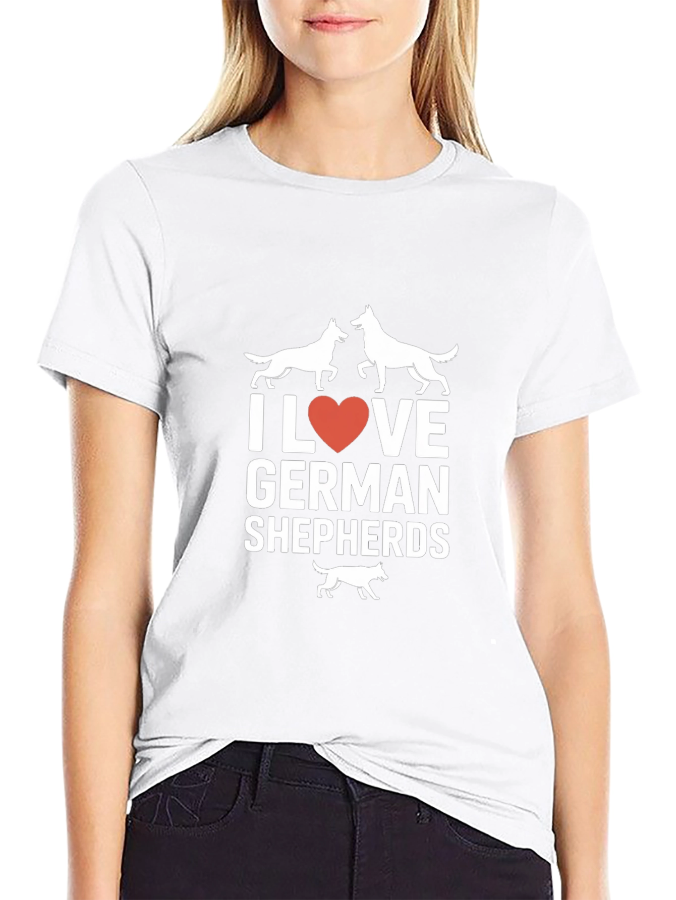 I Love German Shepherds Graphic T-Shirt