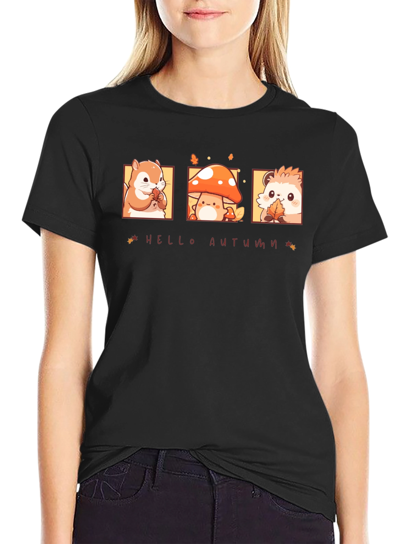 Hello Autumn T-Shirt - Cute Fall Design