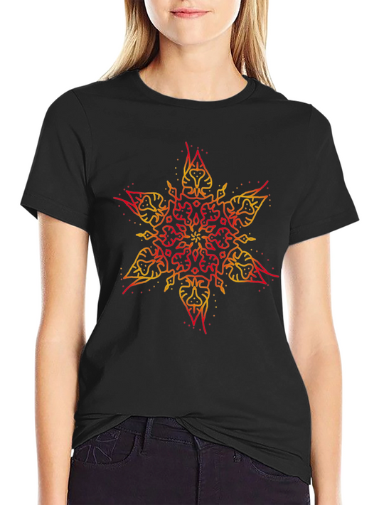 Tribal Star Graphic Black T-Shirt