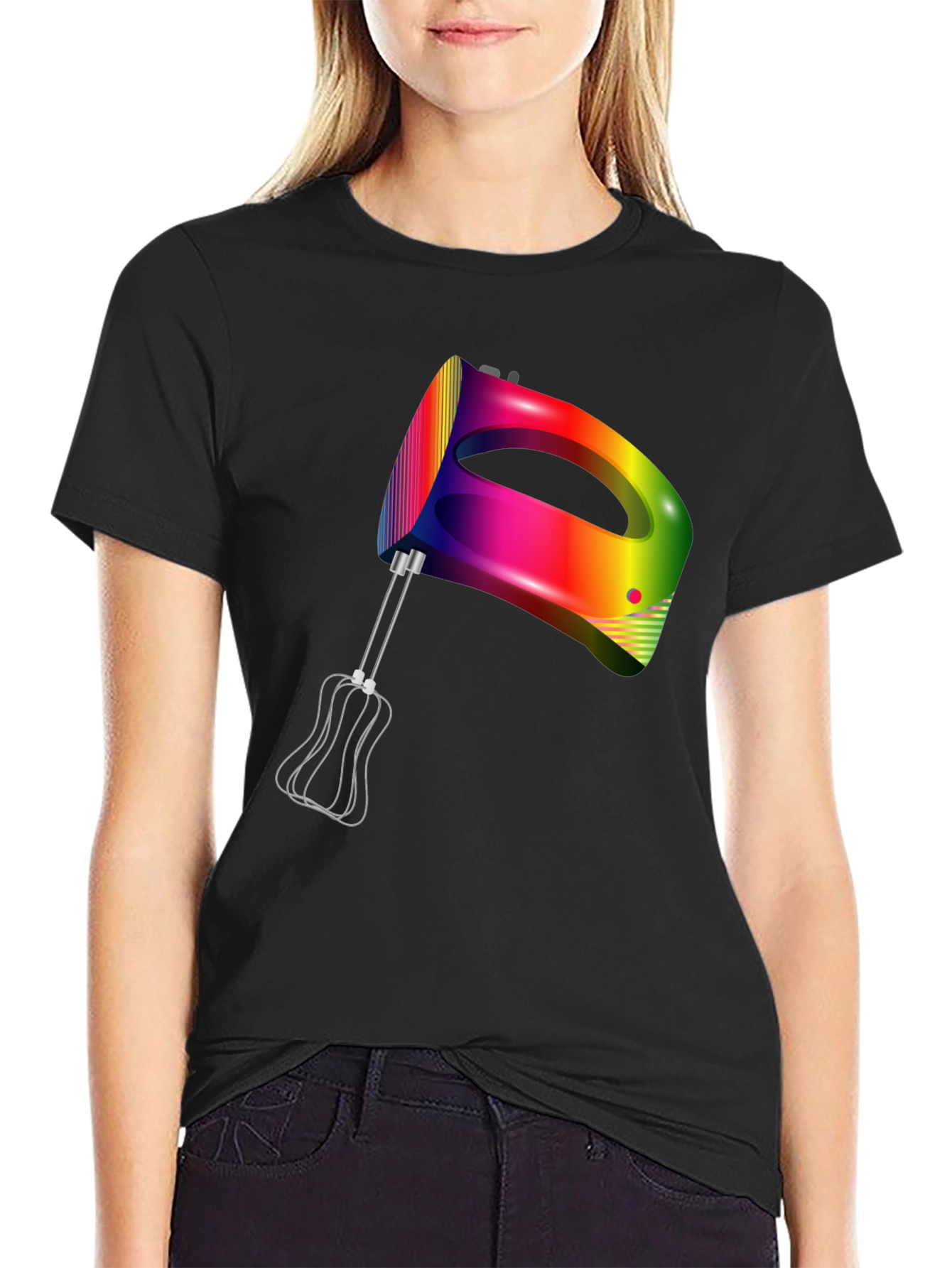 Rainbow Mixer Graphic T-Shirt - Unique Design