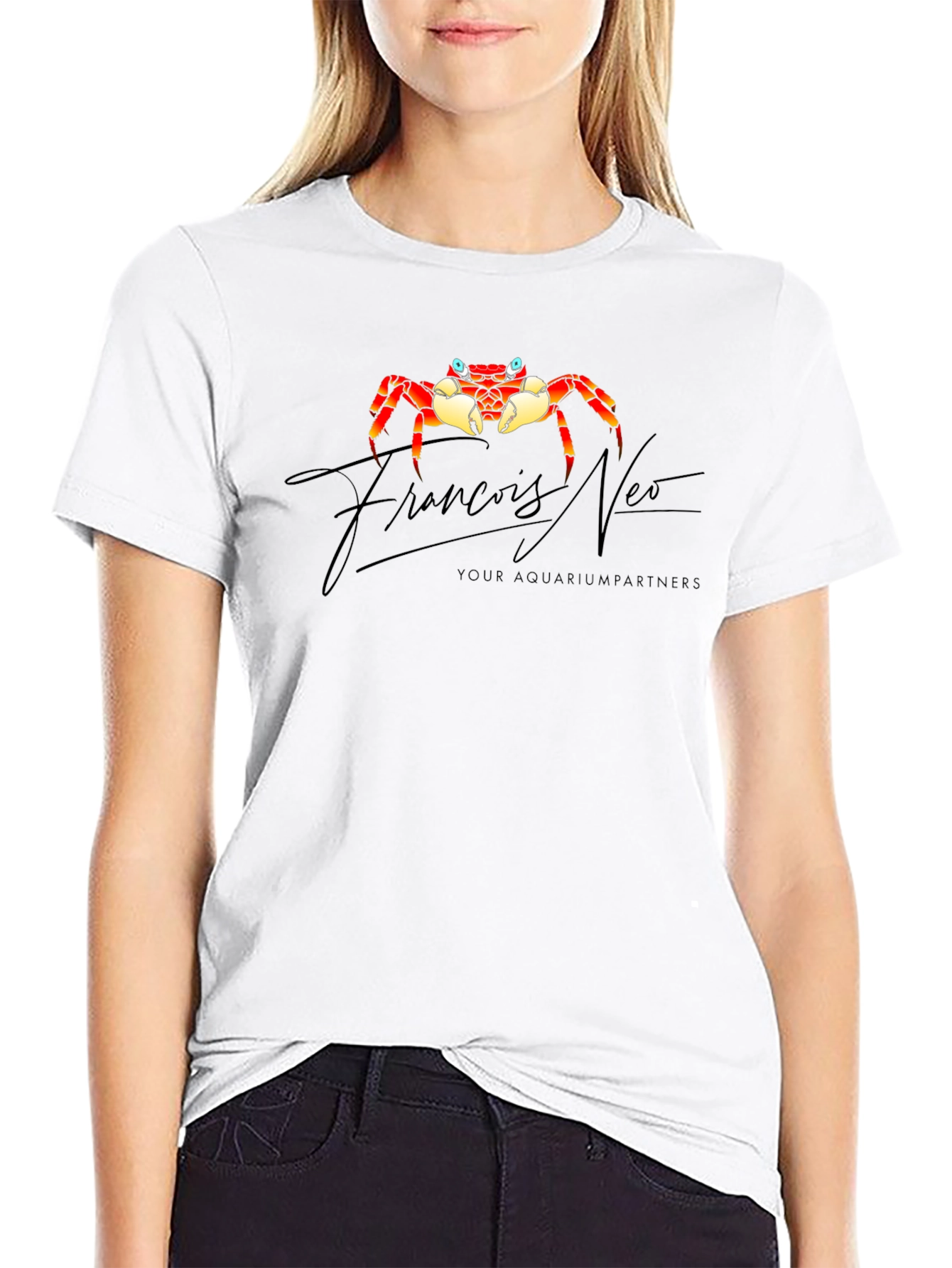 Francois Neo Crab Graphic Black T-Shirt