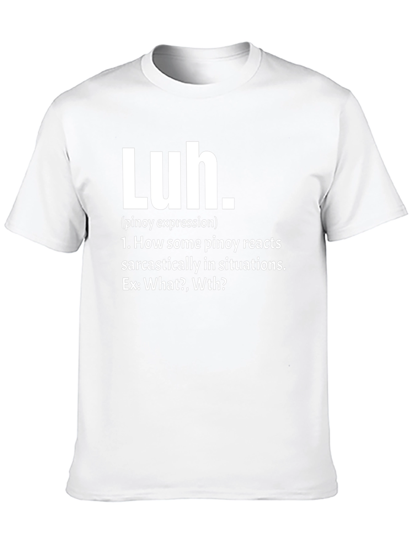Pinoy Expression Luh Black T-Shirt