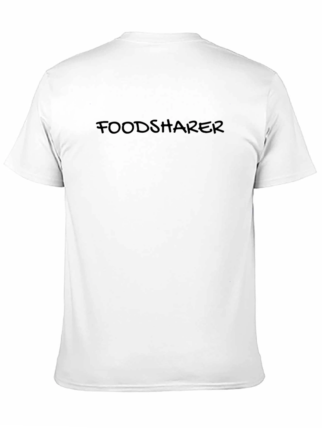 Foodsharer Black Crew Neck T-Shirt