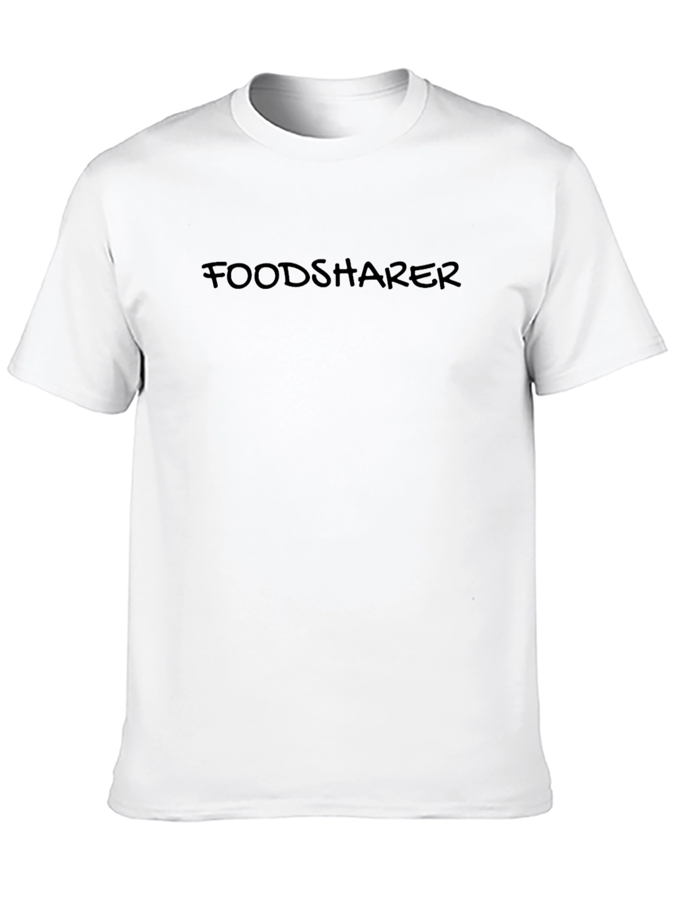 Foodsharer Black Crew Neck T-Shirt