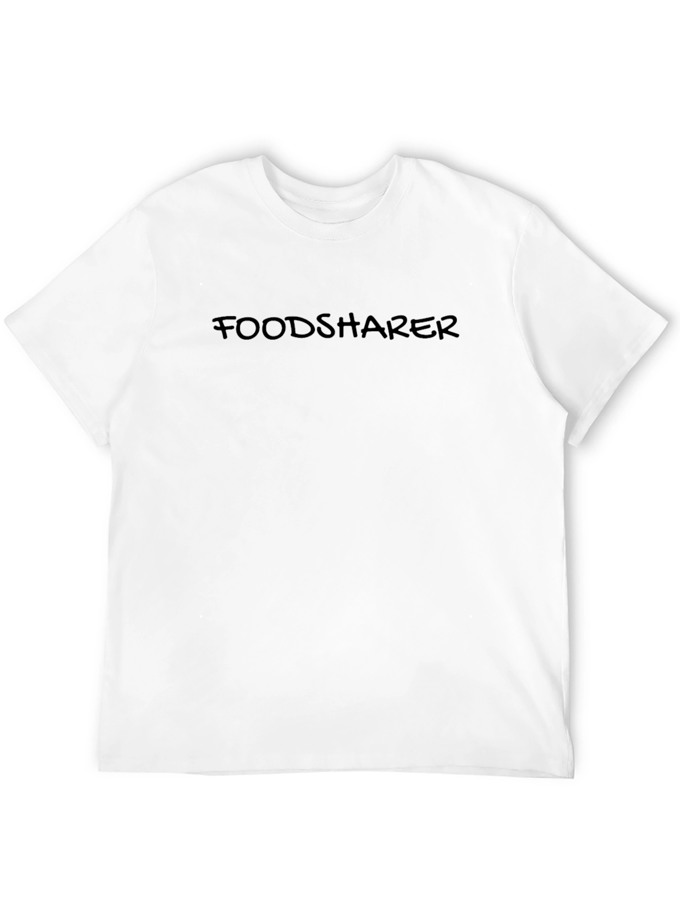 Foodsharer Black Crew Neck T-Shirt