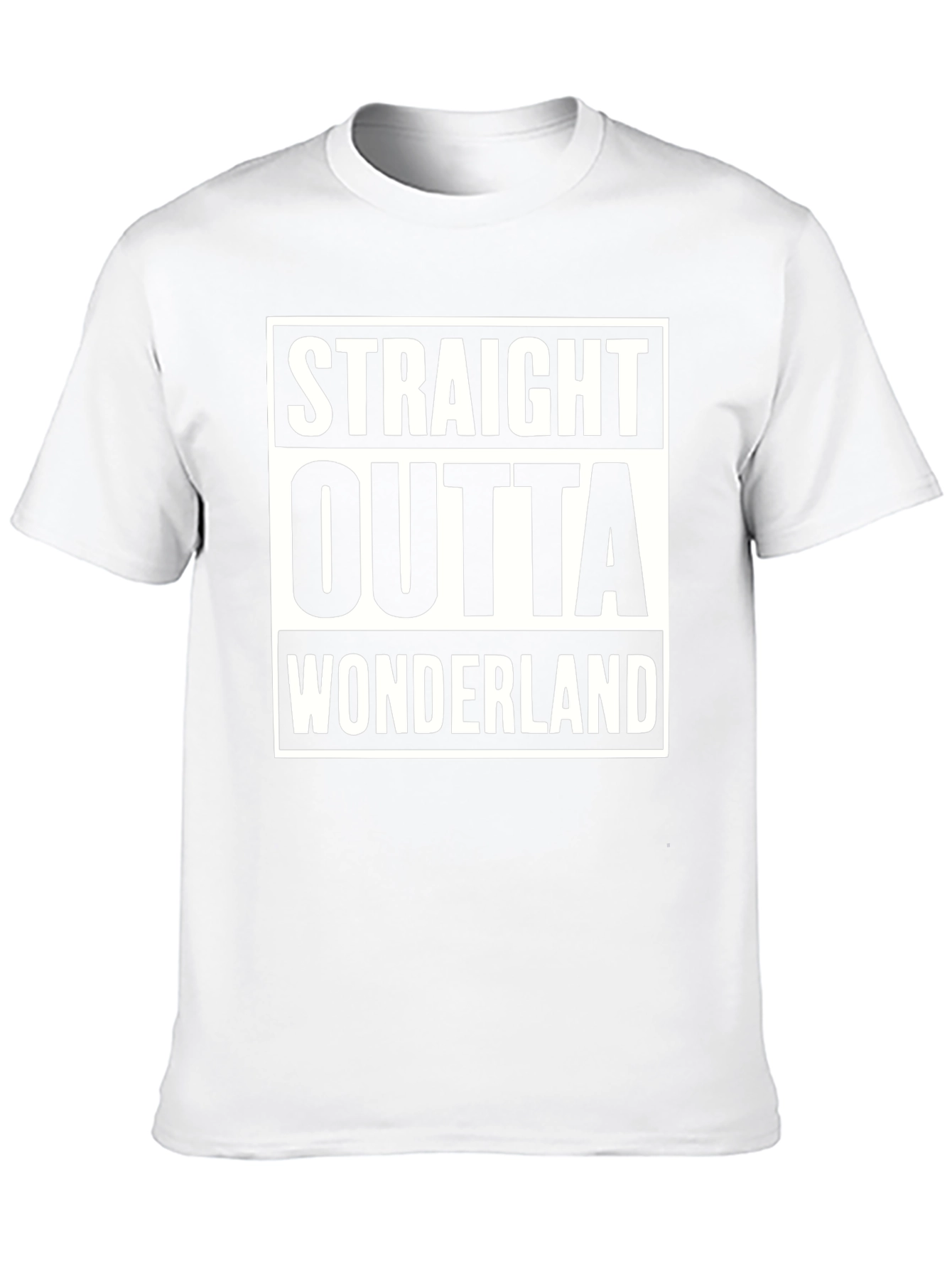 Straight Outta Wonderland Black T-Shirt