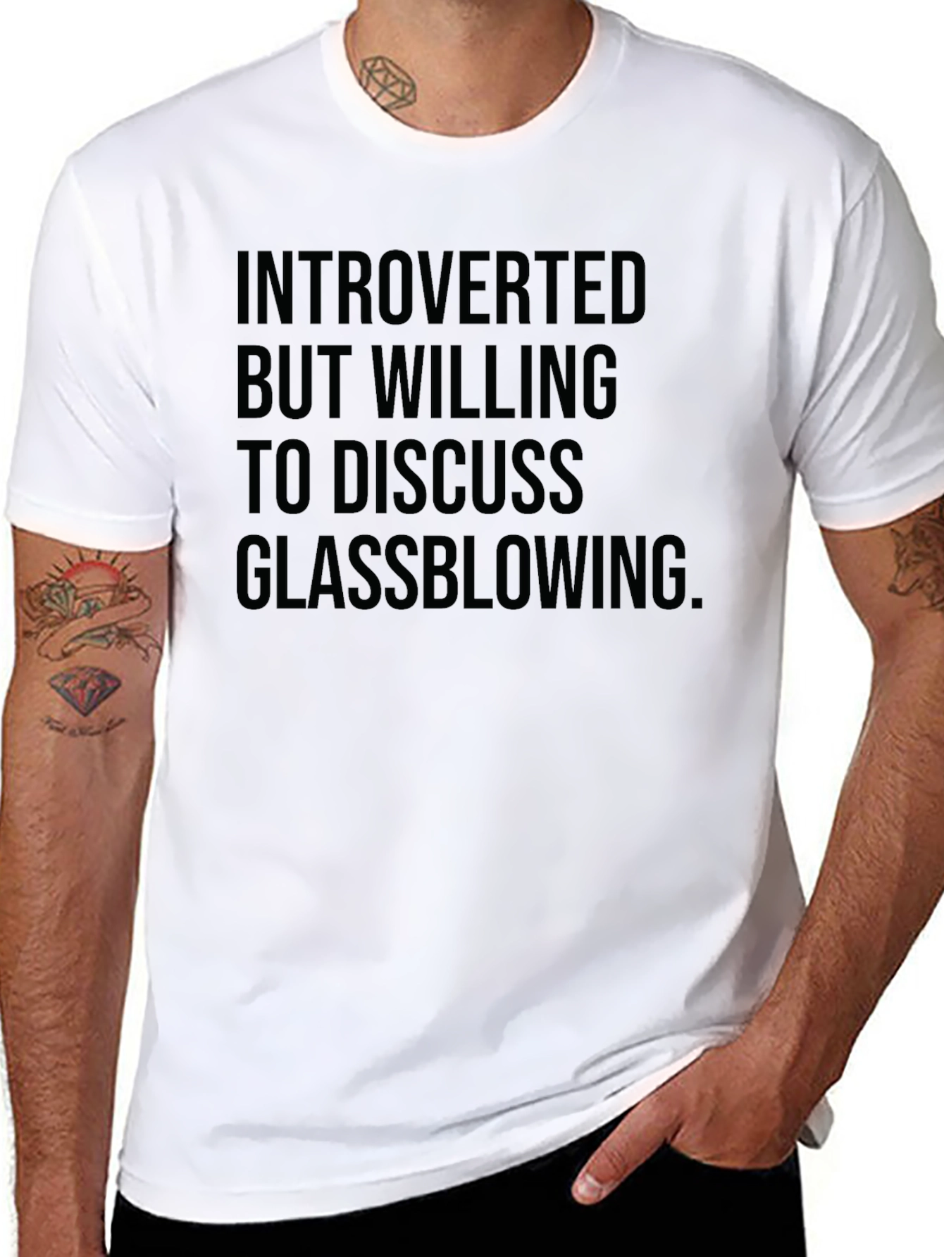 Introverted Glassblowing T-Shirt - Funny Hobby Tee