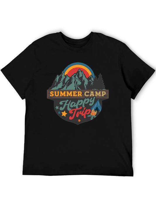 Summer Camp Happy Trip Graphic T-Shirt