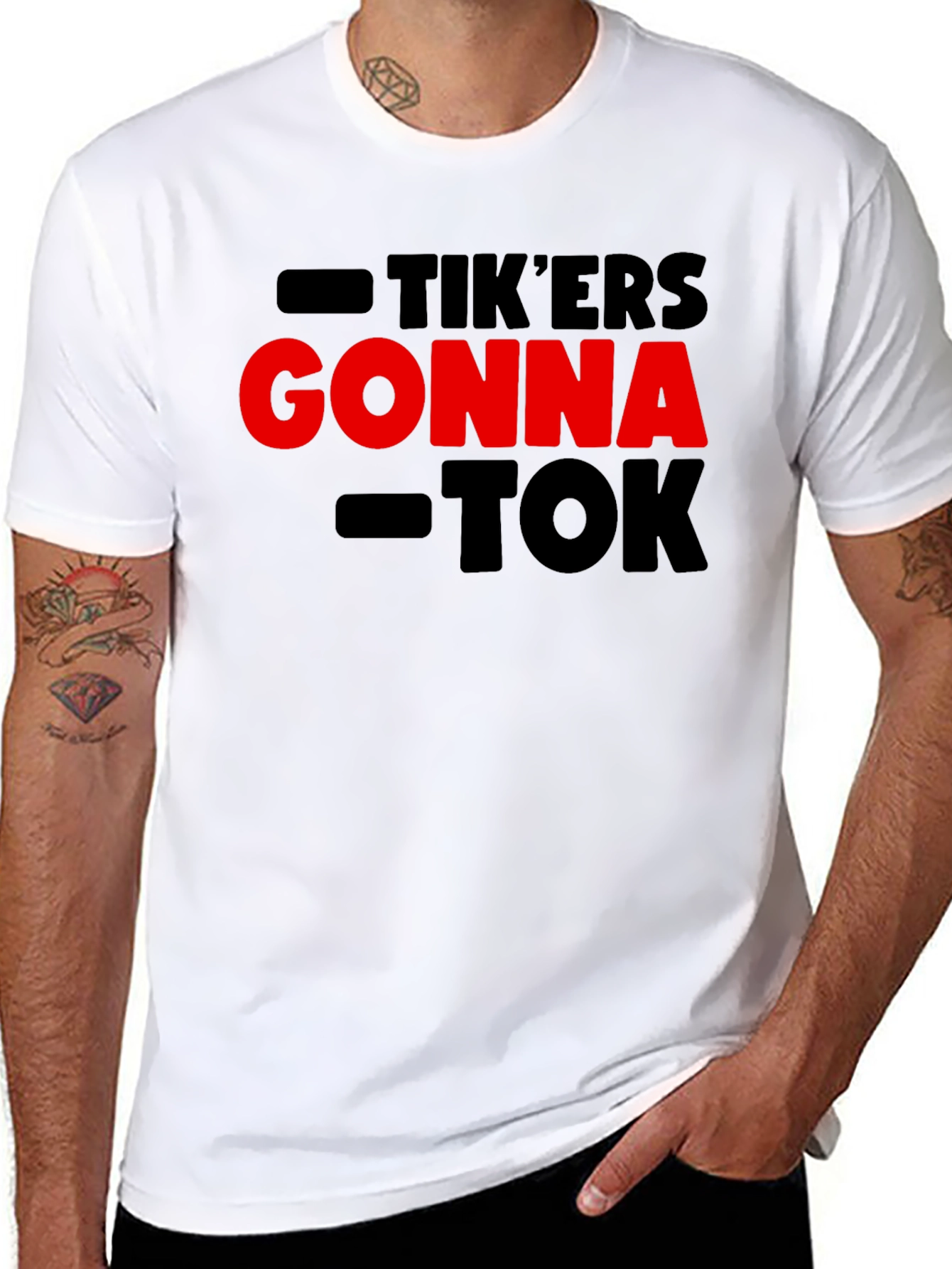 Tikers Gonna Tok T-Shirt - Trendy Statement Tee