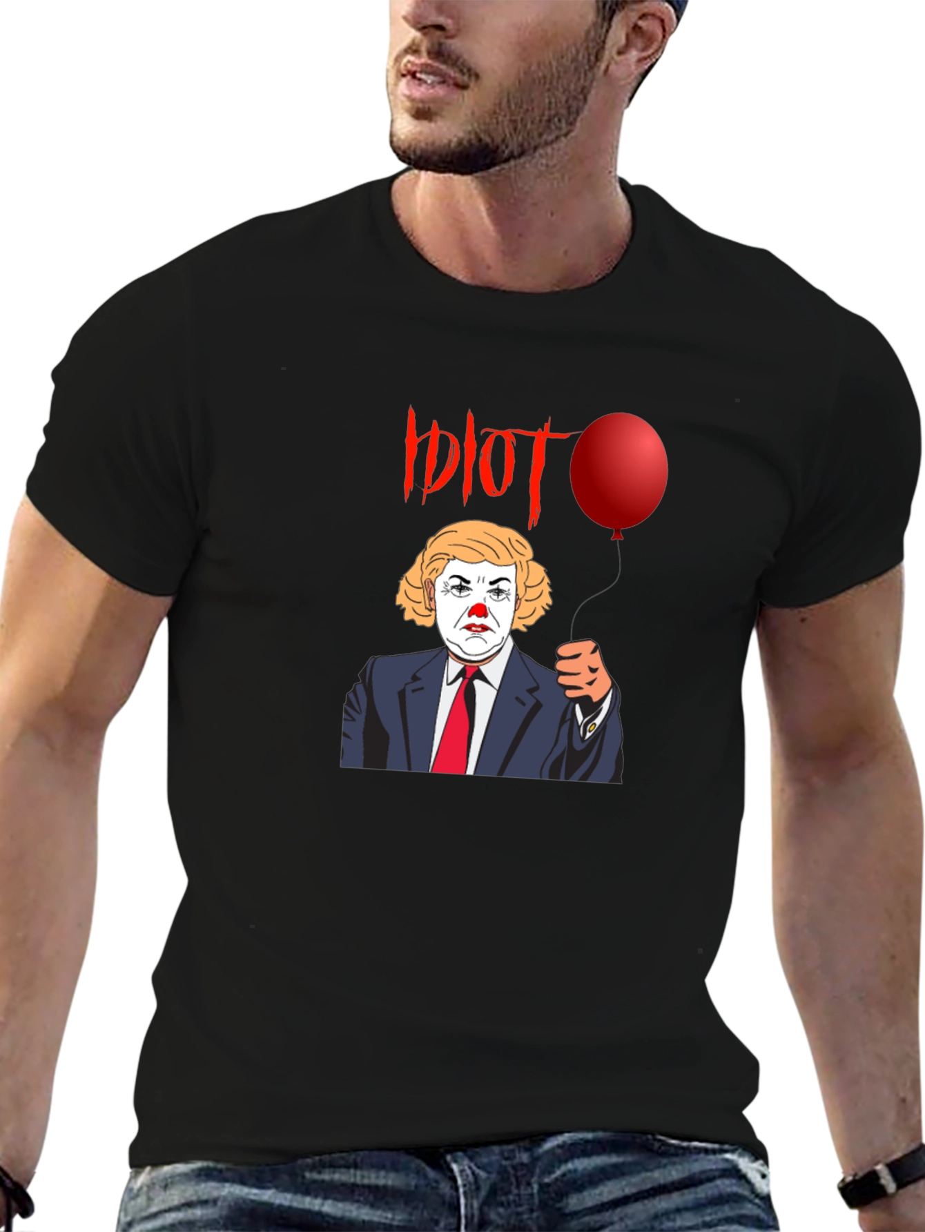 Political Clown Graphic Tee - Anti-Trump Statement Shirt