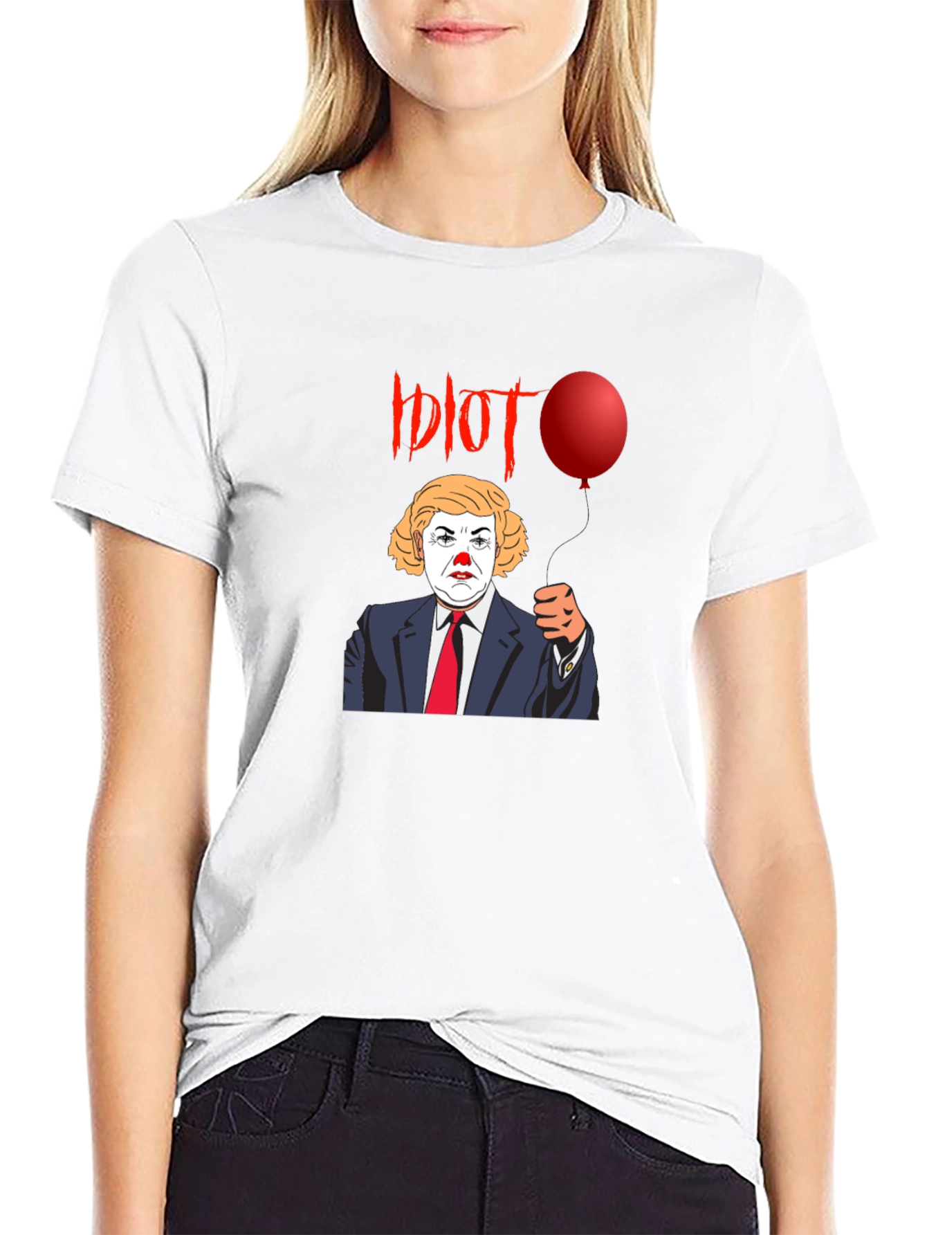 Political Clown Graphic Tee - Anti-Trump Statement Shirt