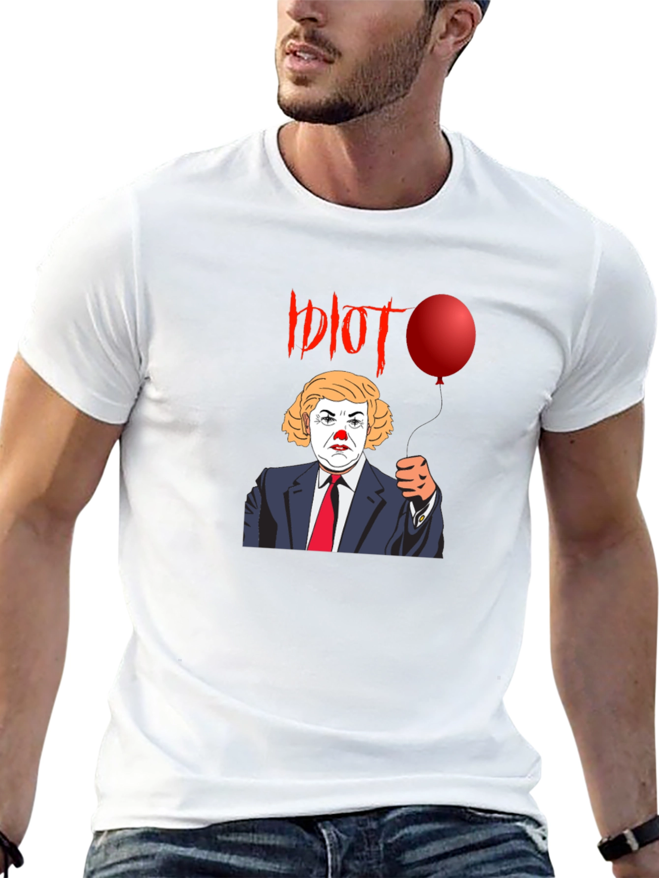 Political Clown Graphic Tee - Anti-Trump Statement Shirt