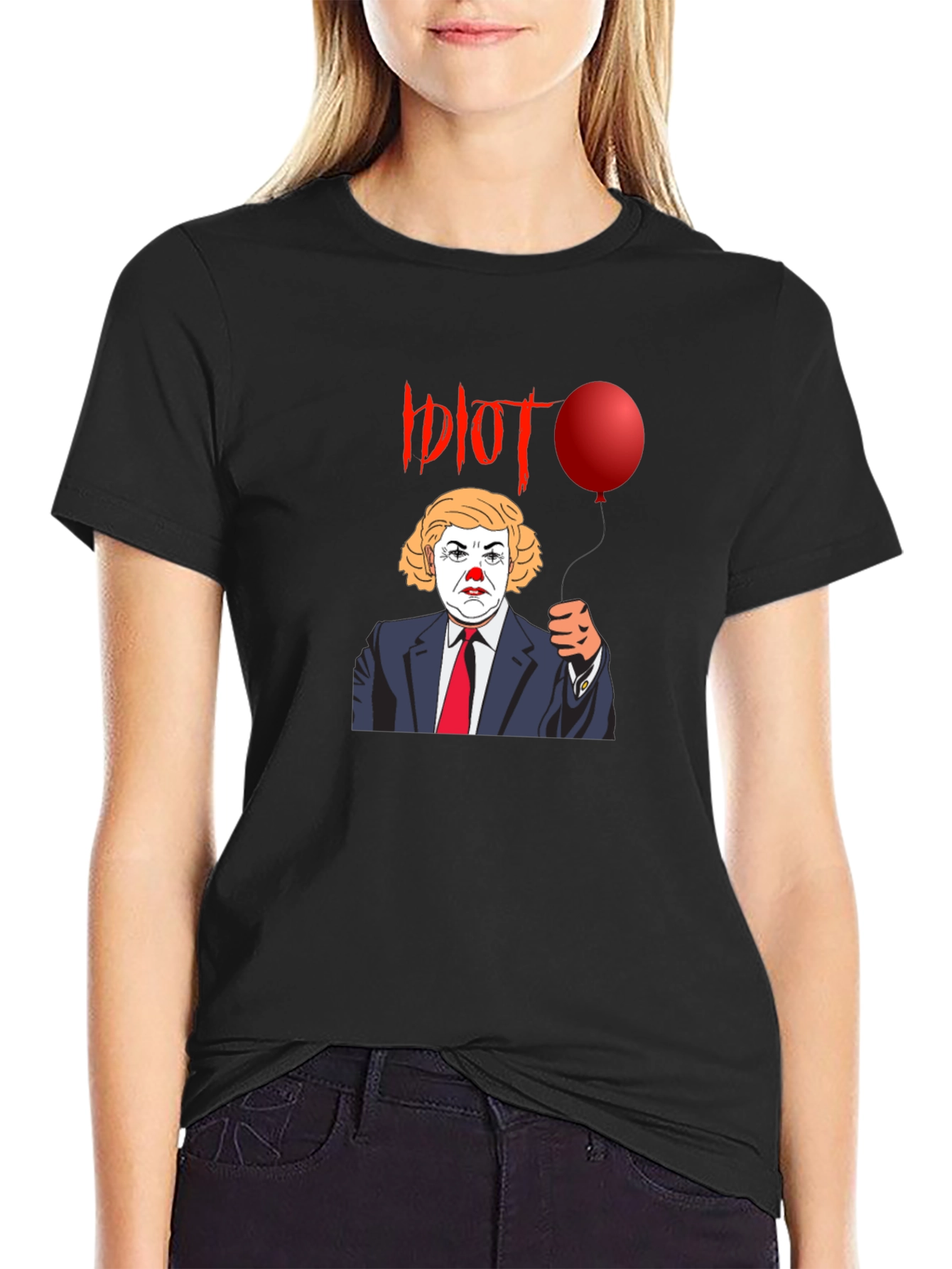 Political Clown Graphic Tee - Anti-Trump Statement Shirt