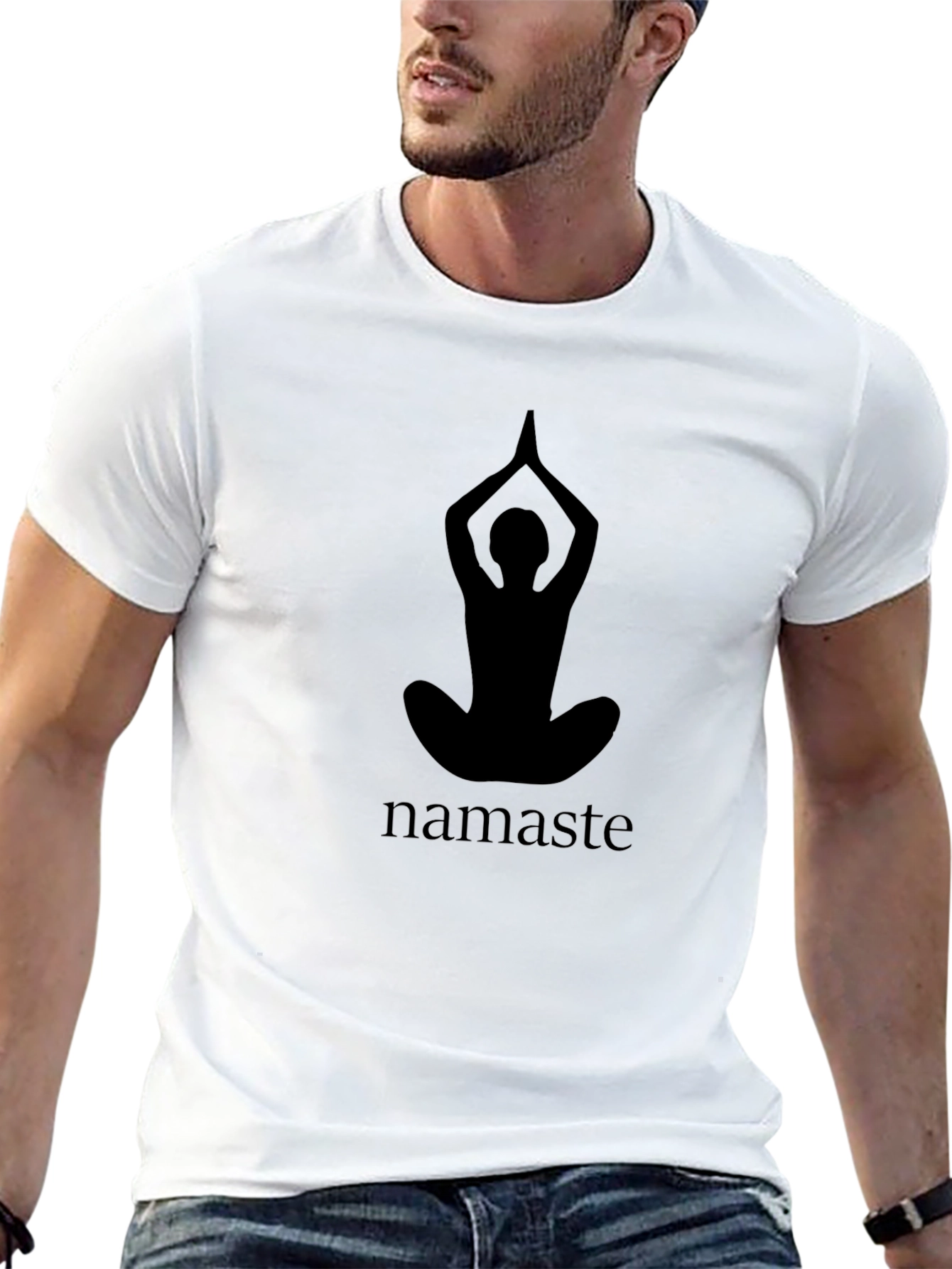 Namaste Yoga Black Graphic Tee