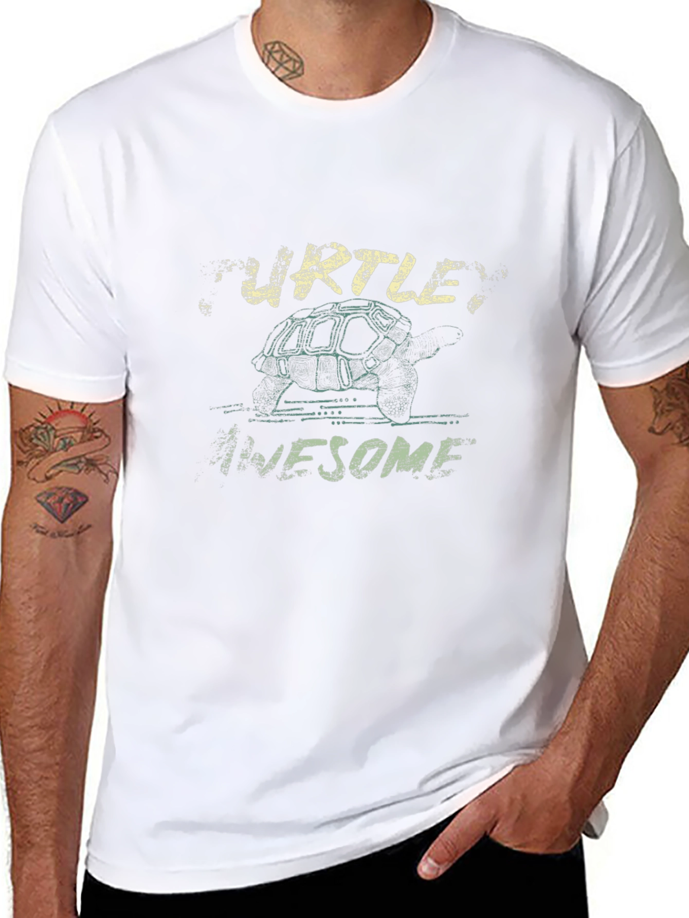 Turtlely Awesome Graphic Tee - Cool Turtle Design