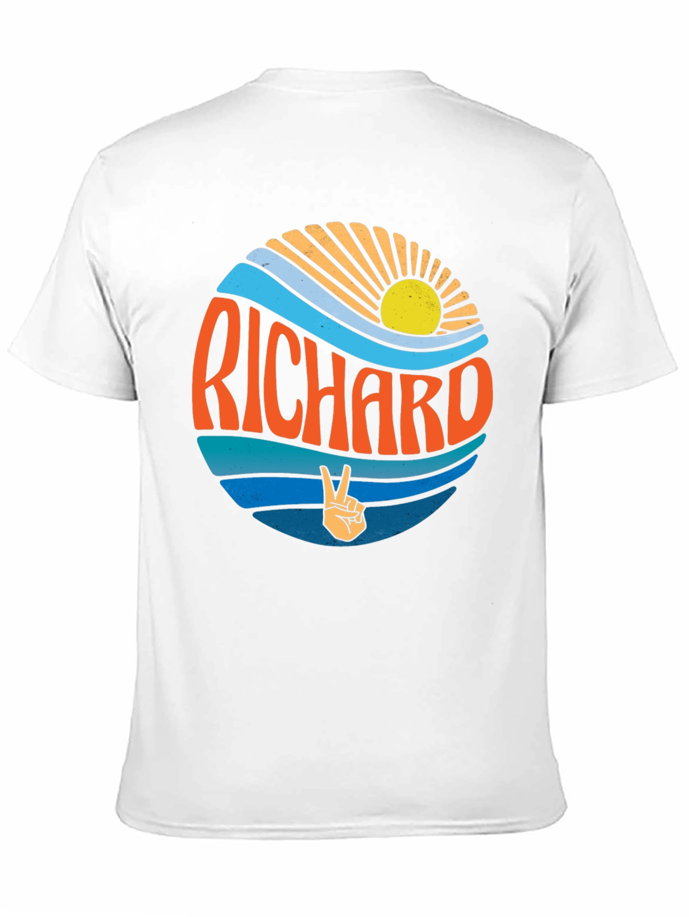 Retro Richard Graphic Tee - Black Crew Neck
