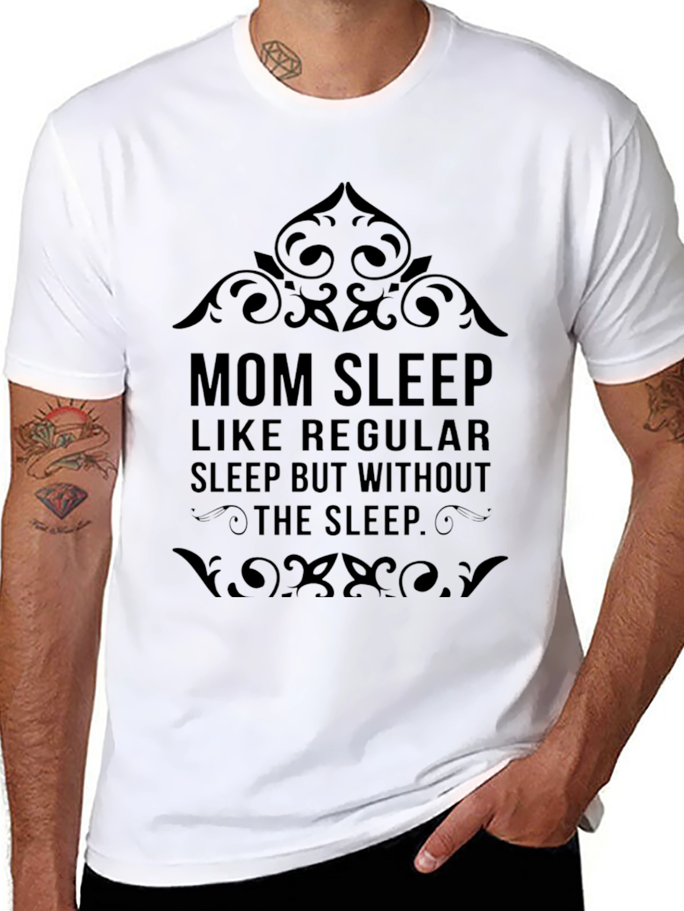 Mom Sleep Funny Graphic Tee