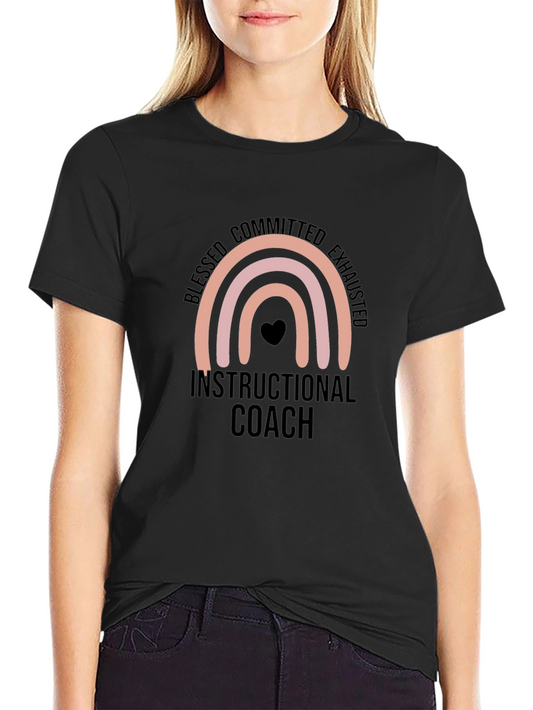 Blessed Instructional Coach Black T-Shirt