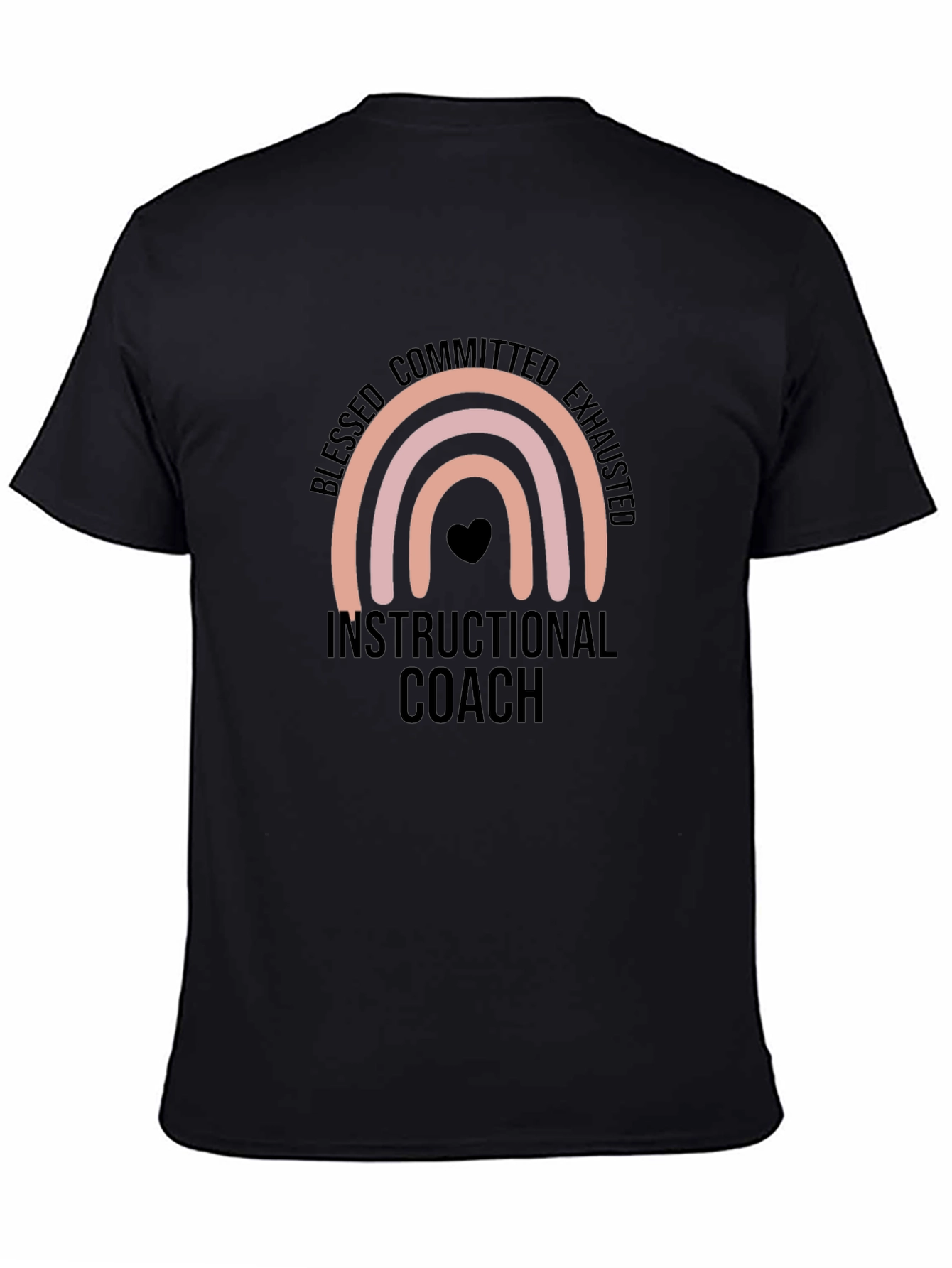 Blessed Instructional Coach Black T-Shirt