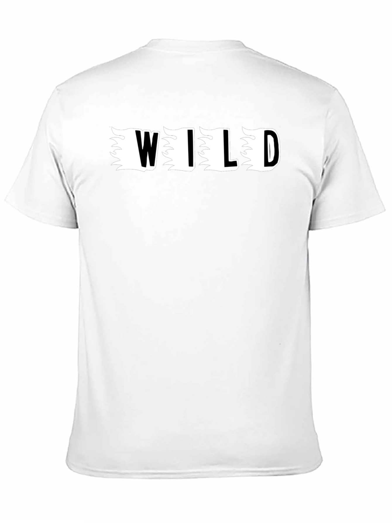 Mens Black WILD Graphic Tee