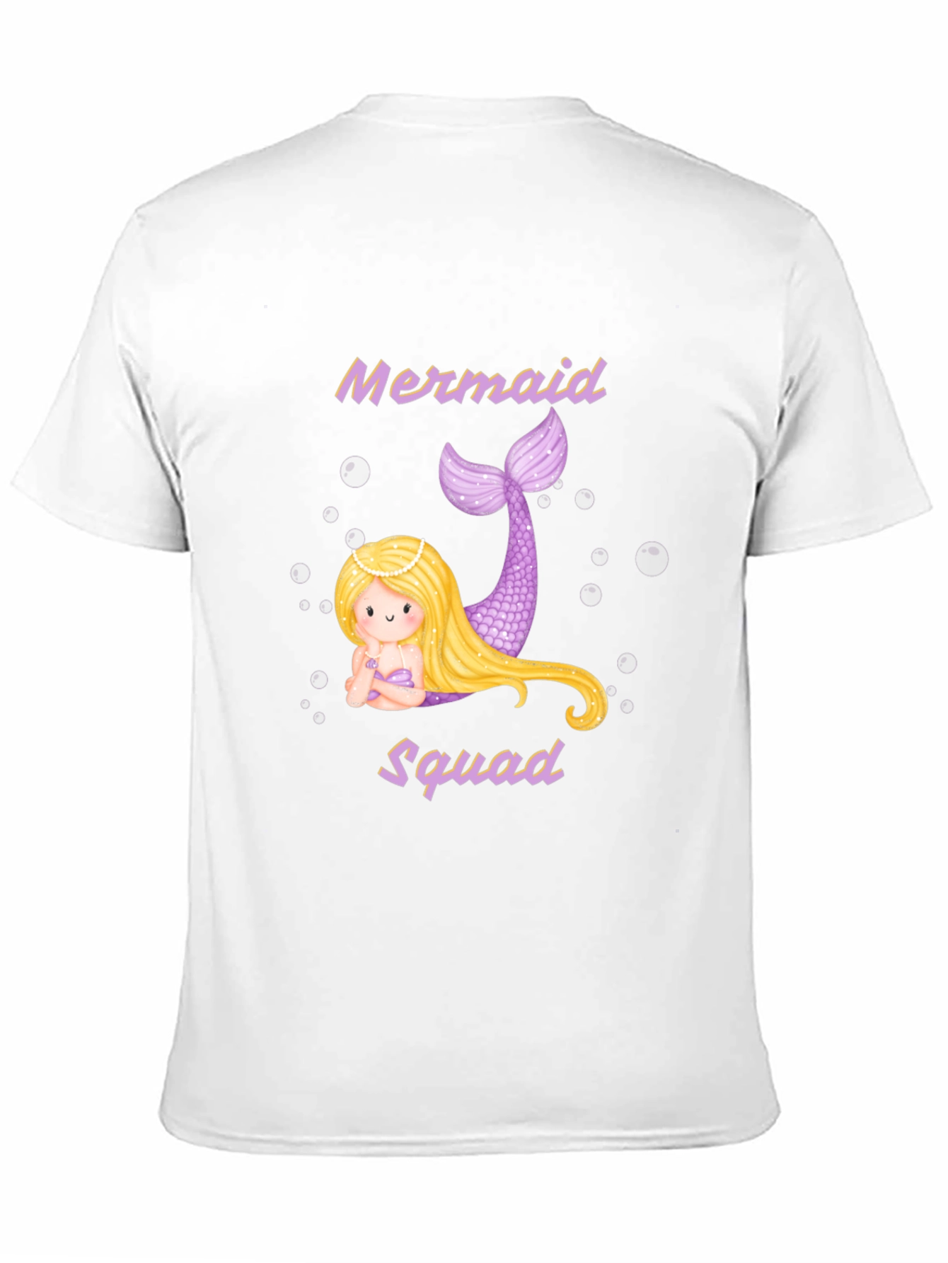 Mermaid Squad T-Shirt - Black Cotton Tee