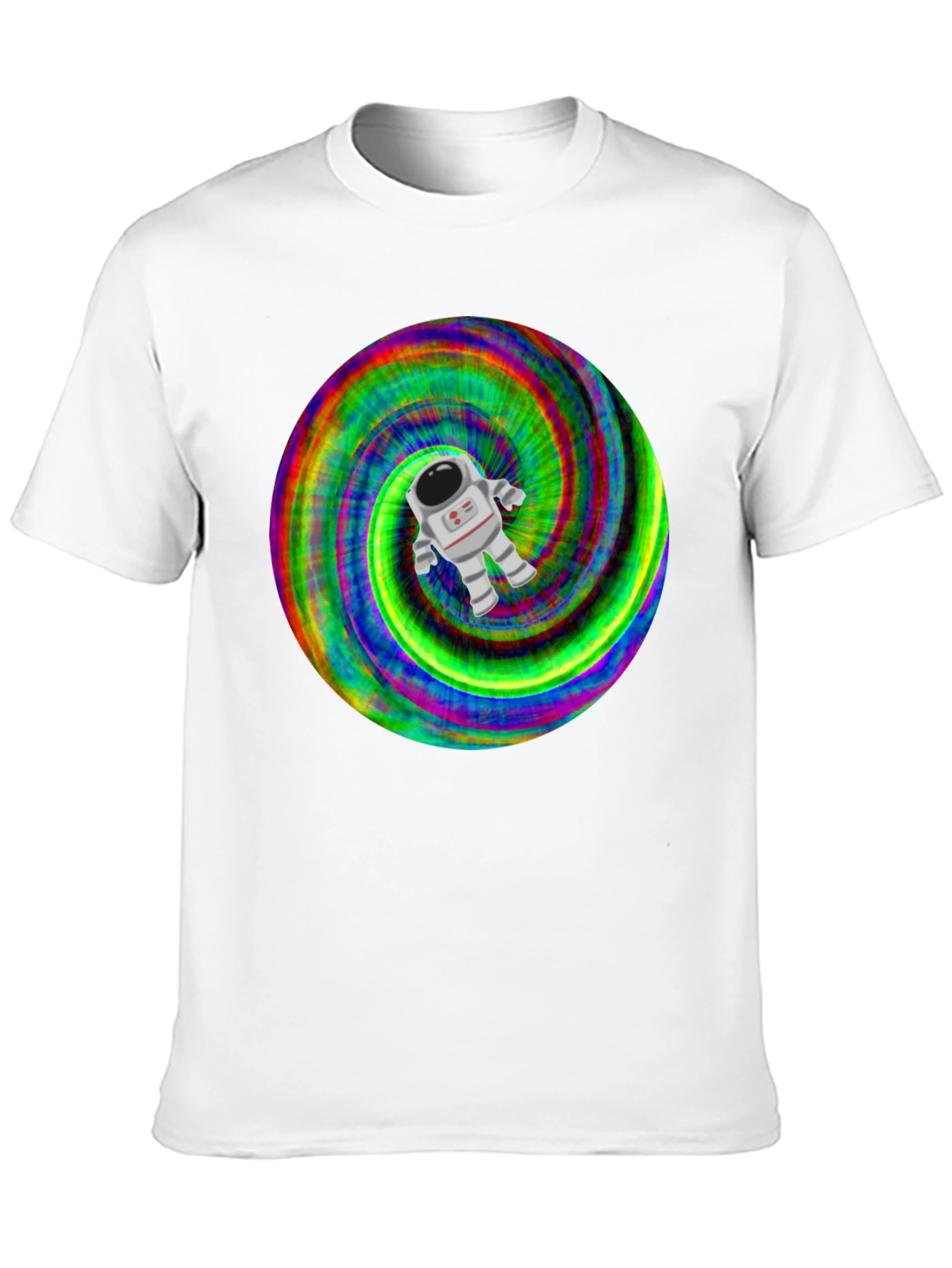 Astronaut Tie-Dye Swirl Graphic T-Shirt