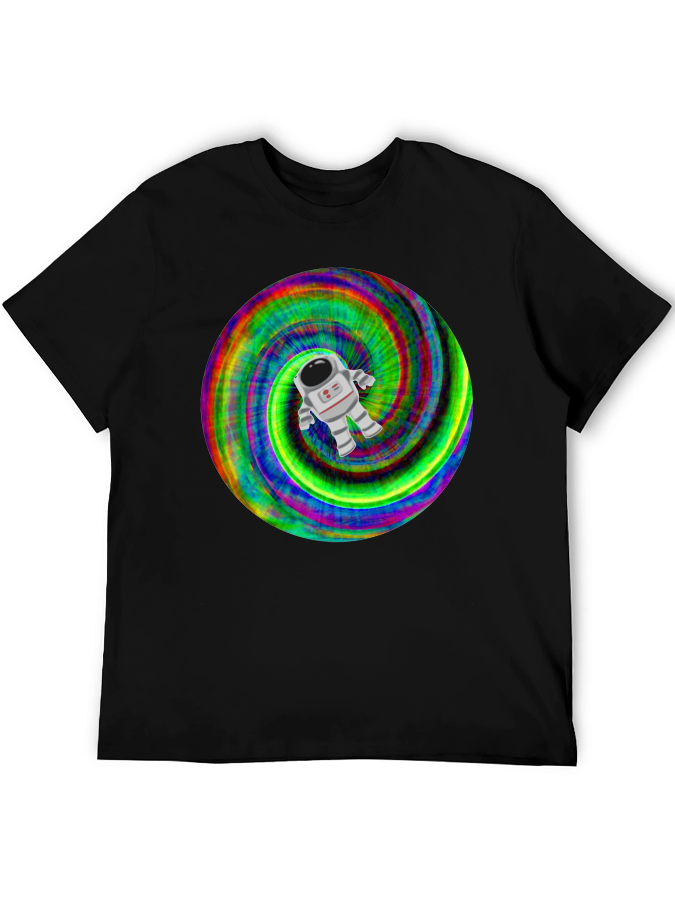 Astronaut Tie-Dye Swirl Graphic T-Shirt