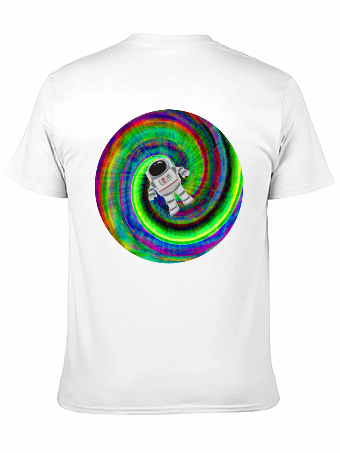 Astronaut Tie-Dye Swirl Graphic T-Shirt