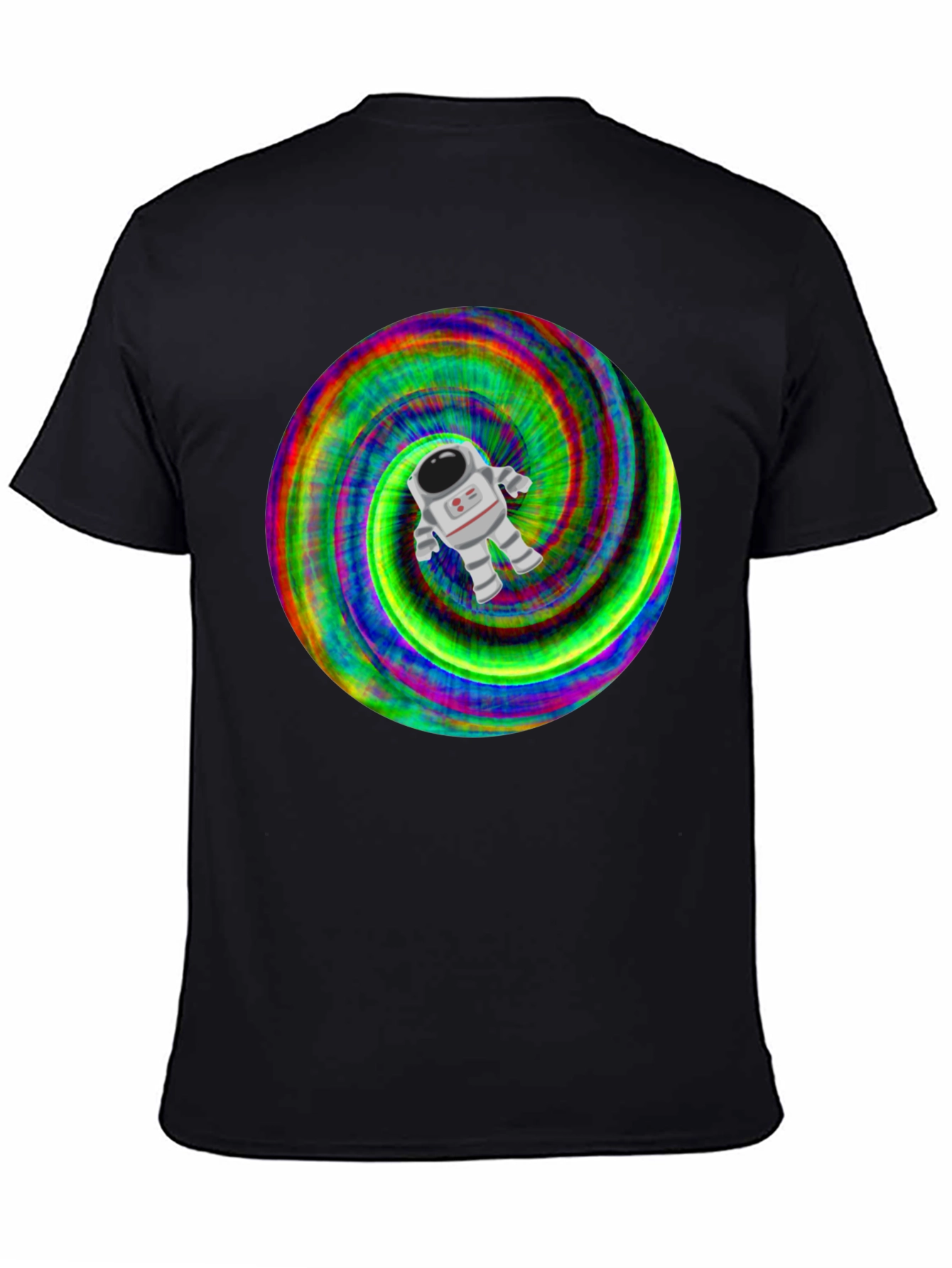Astronaut Tie-Dye Swirl Graphic T-Shirt