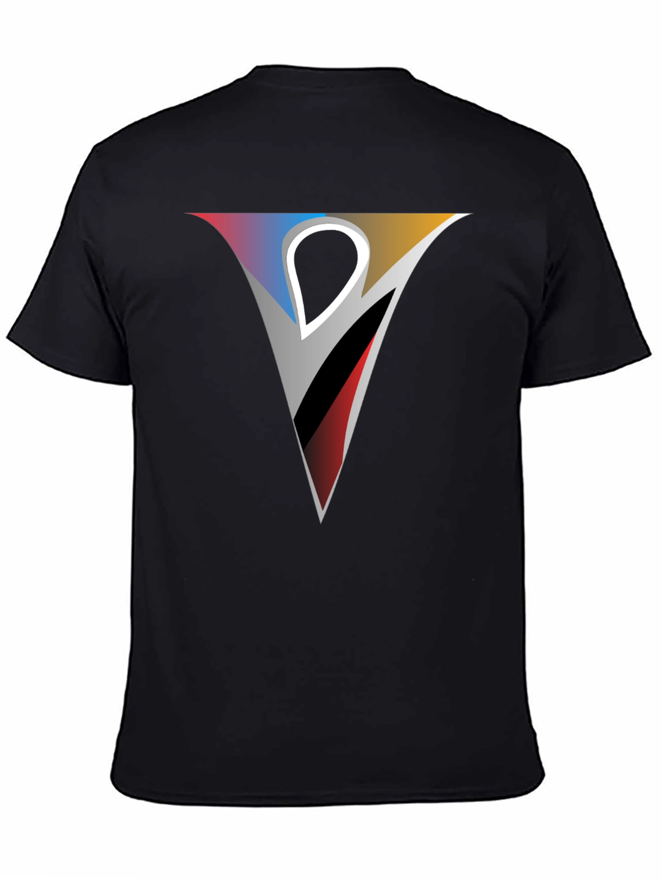 Geometric V Graphic Tee - Modern Style