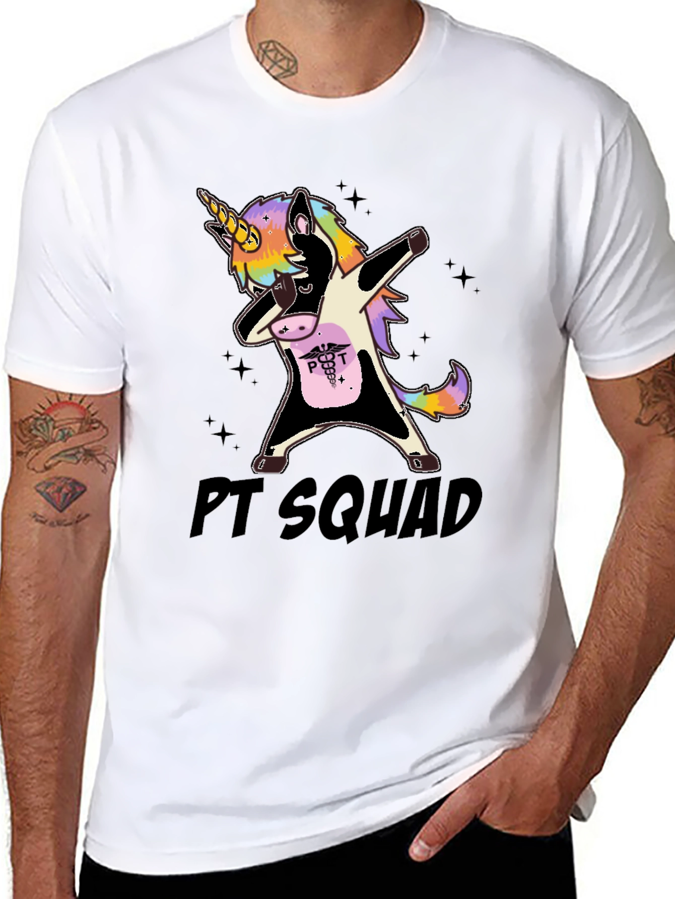 PT Squad Unicorn Dabbing T-Shirt