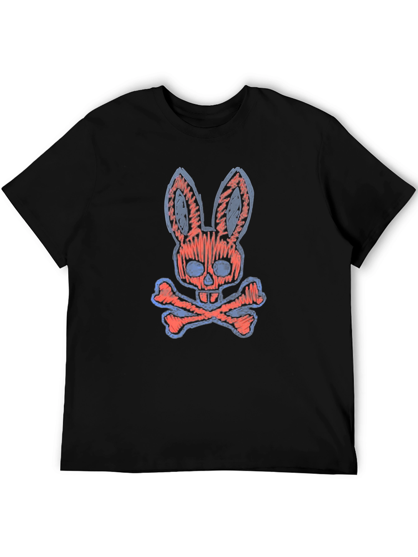 Playboy Bunny Skull Bones Graphic Tee
