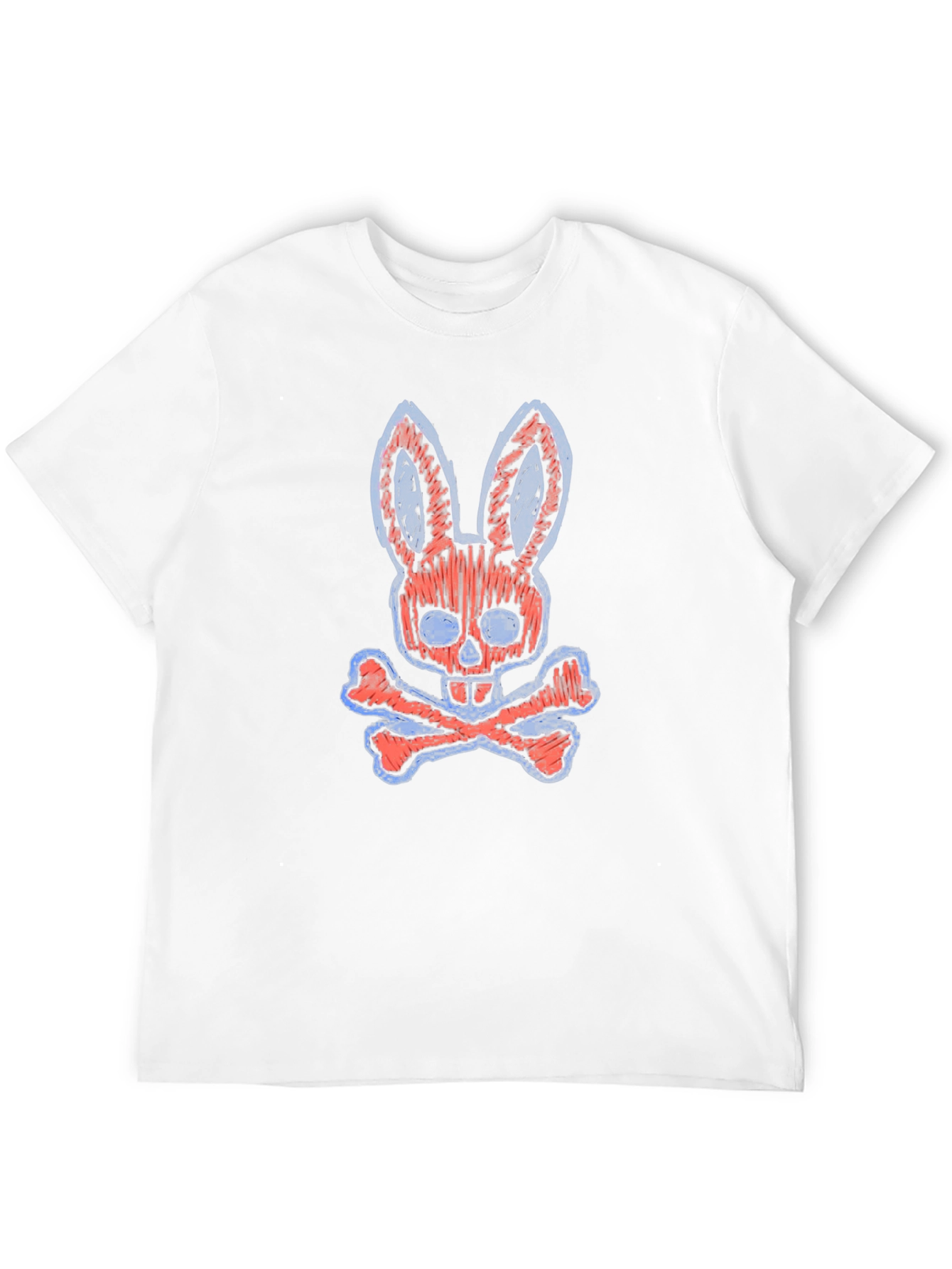 Playboy Bunny Skull Bones Graphic Tee