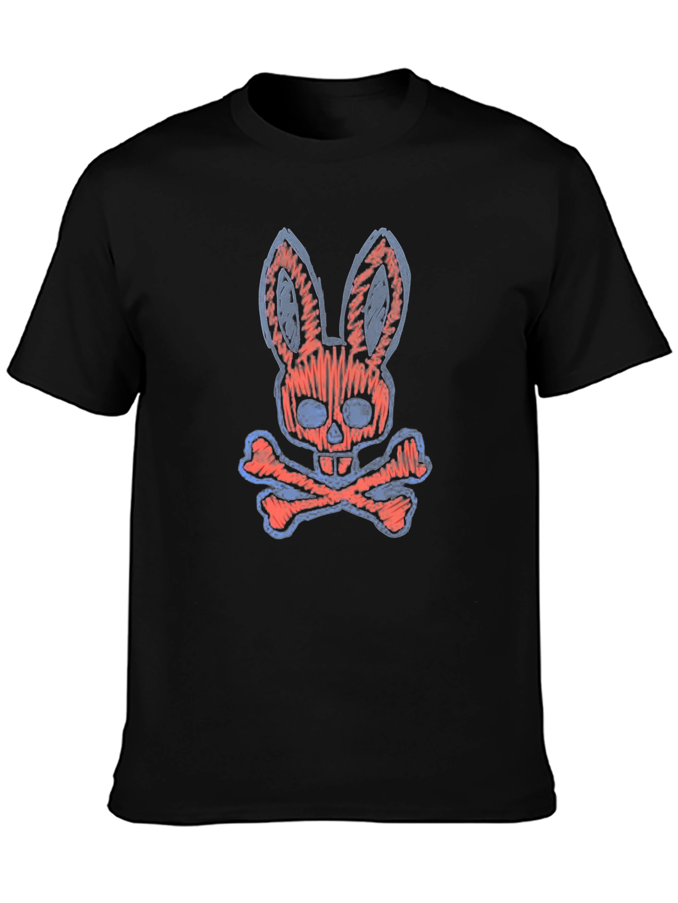 Playboy Bunny Skull Bones Graphic Tee