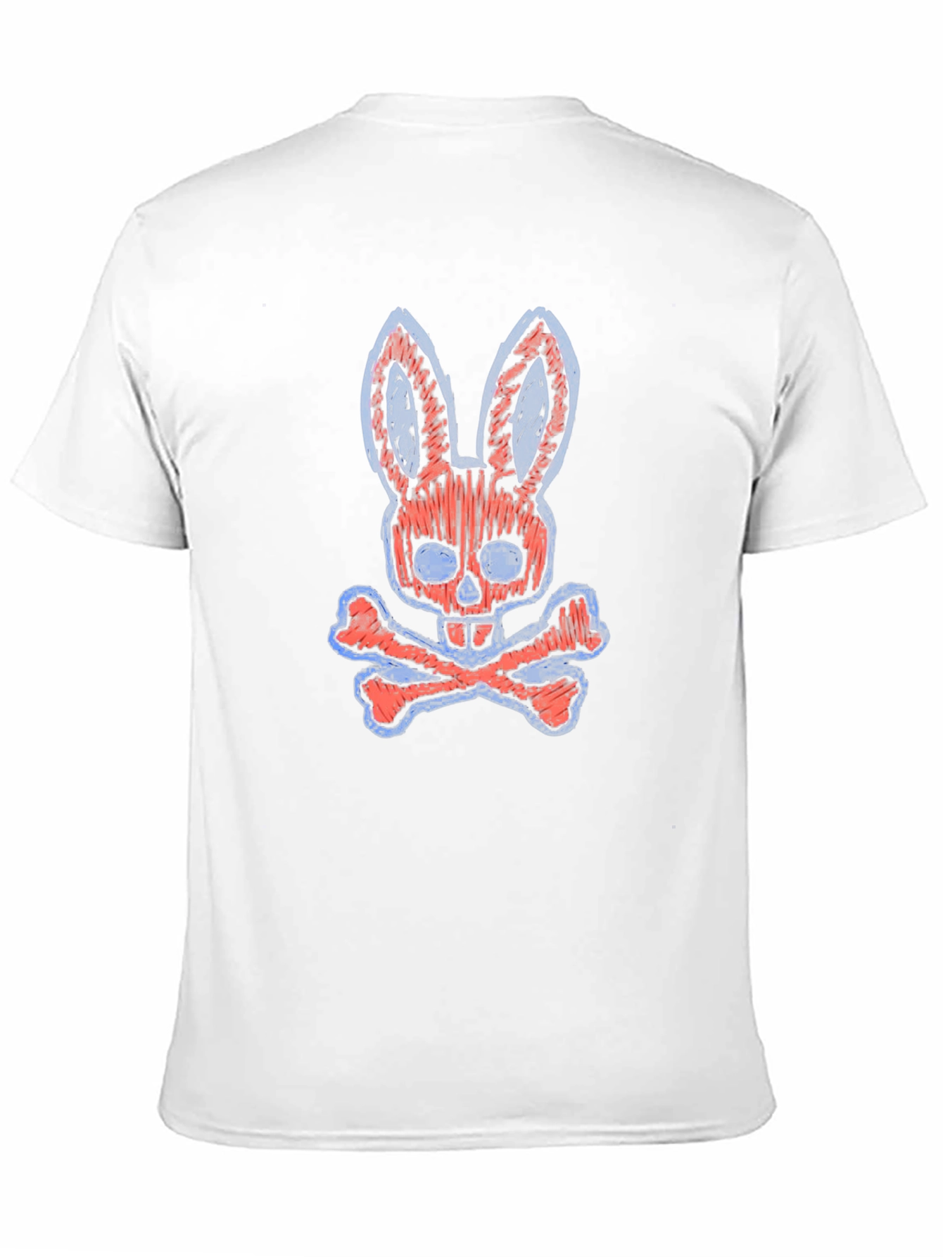 Playboy Bunny Skull Bones Graphic Tee